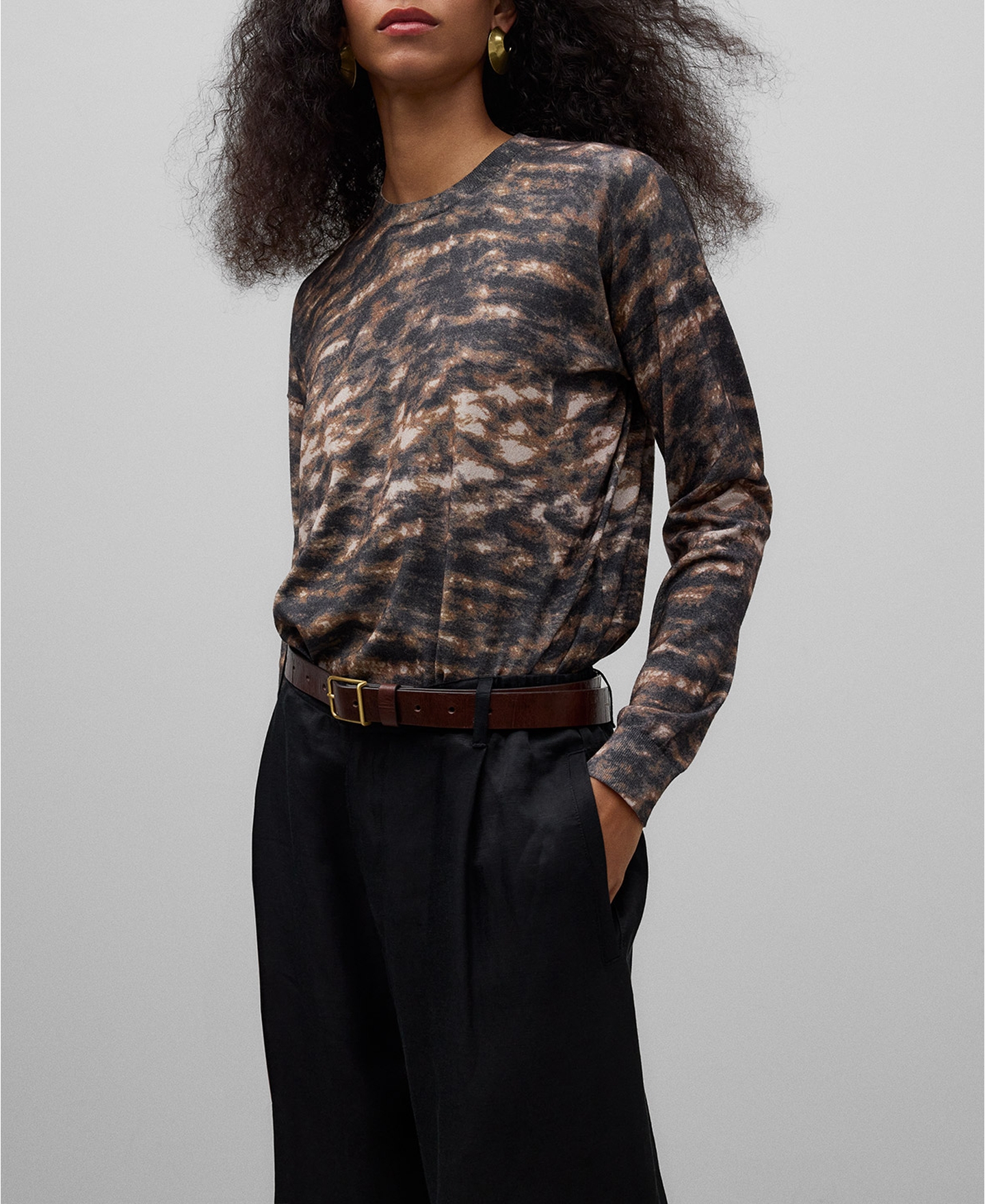 Jersey estampado animal mujer image number 0
