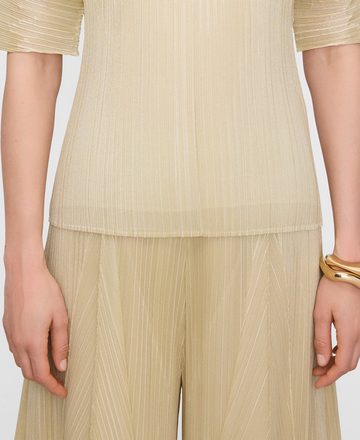 Crinkle palazzo trousers image number 3