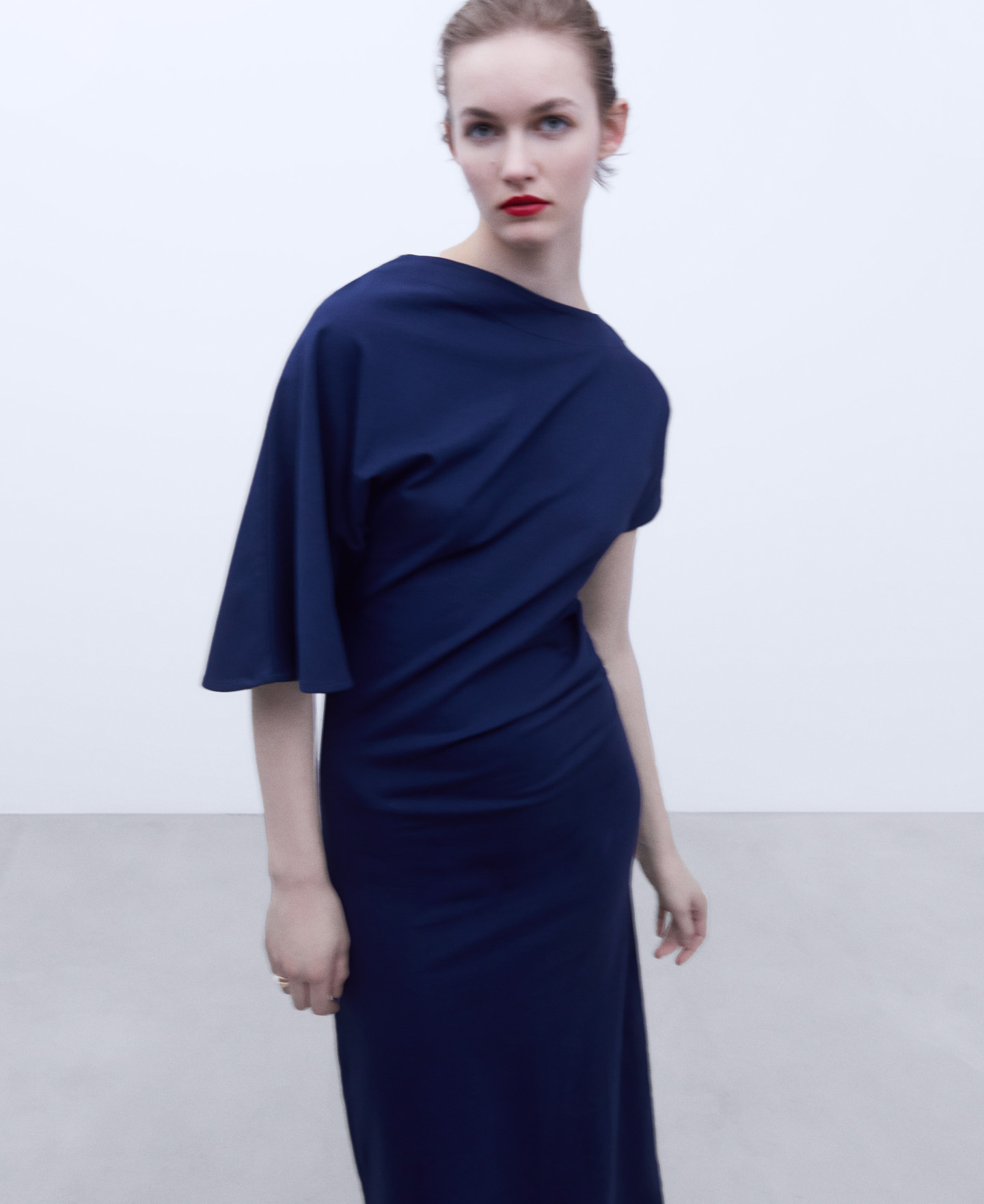 Organic cotton asymmetric dress image number 3