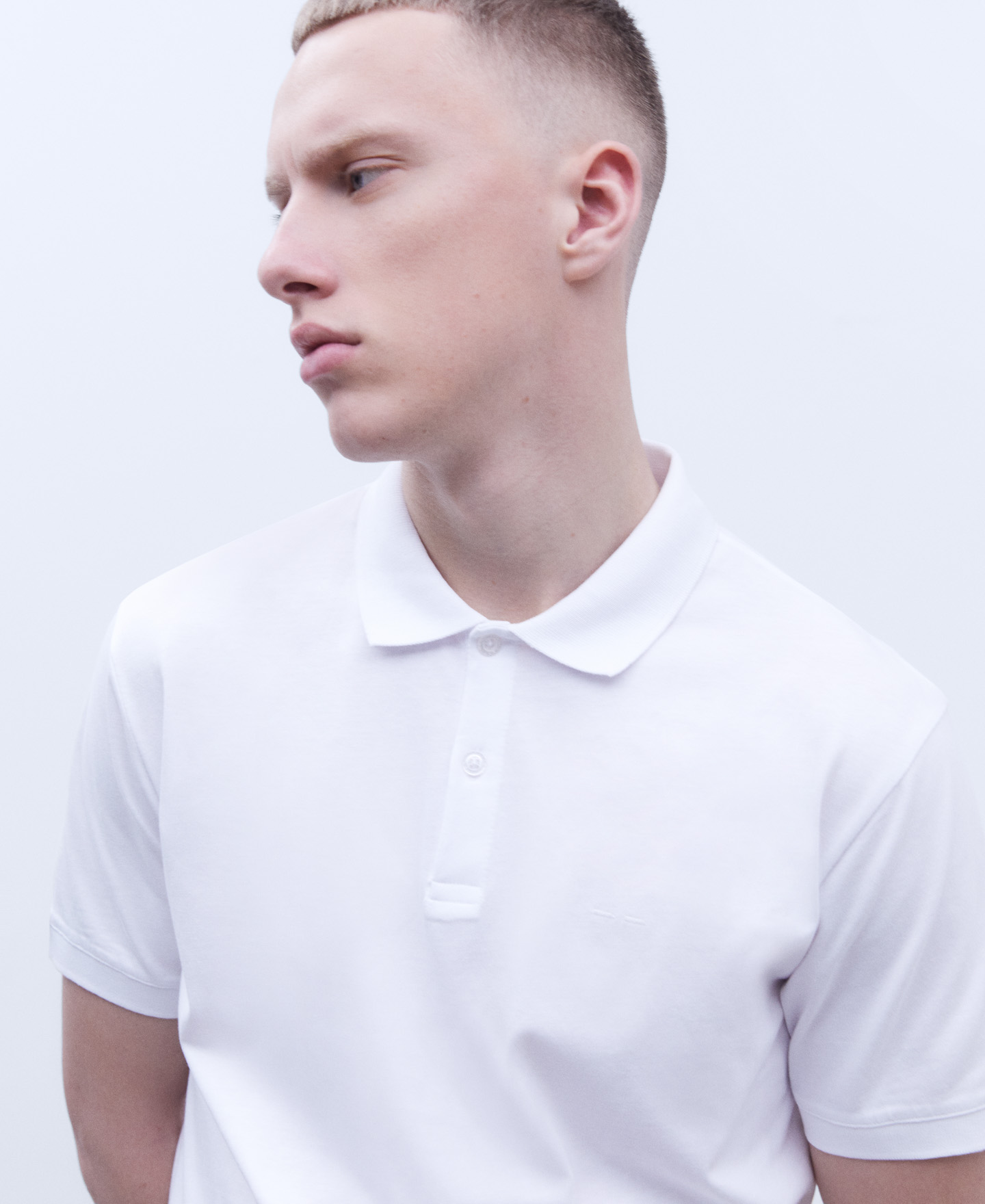 Mercerised cotton polo shirt image number 3