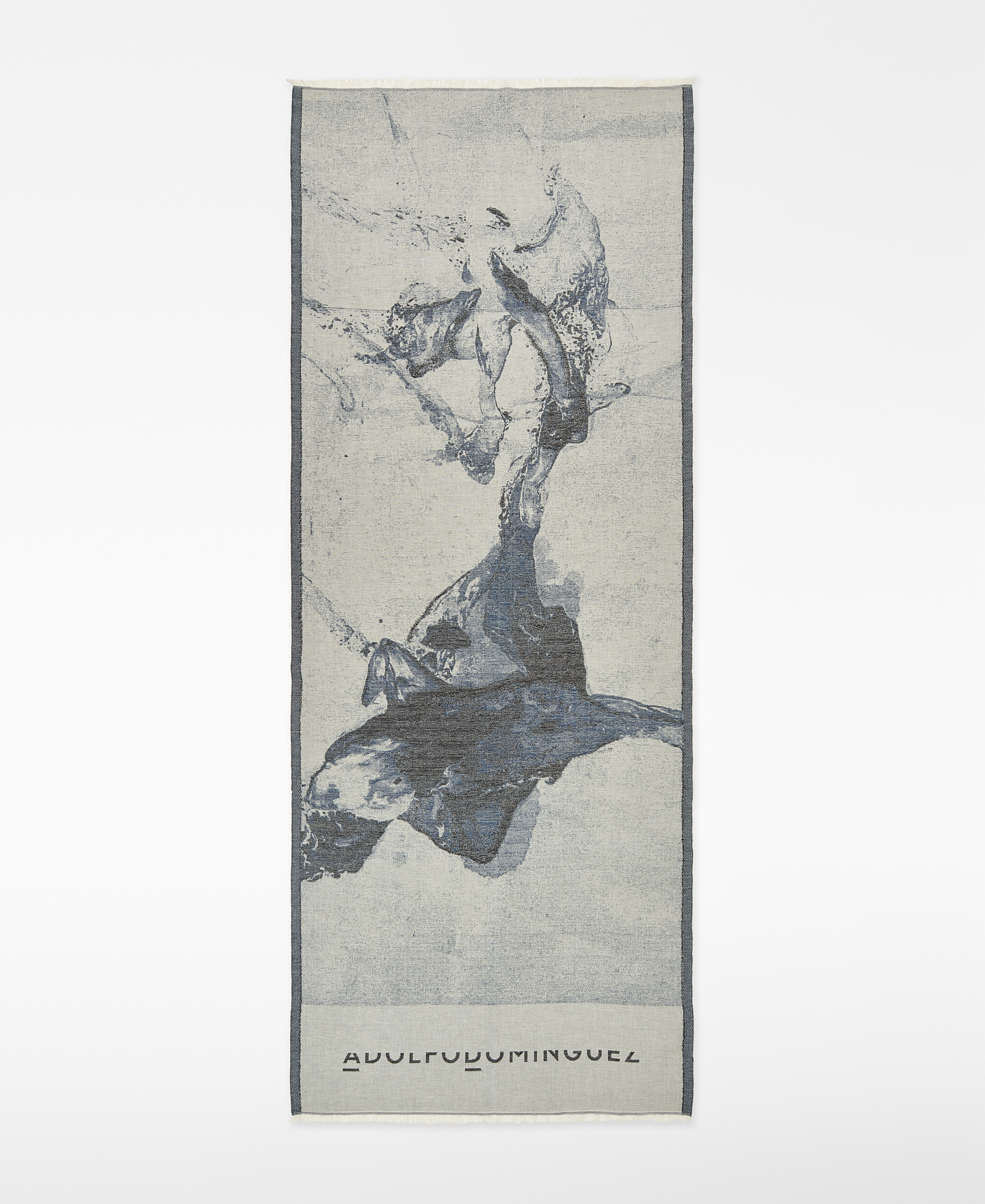 Châle imprimé en jacquard de coton pour femme image number 0