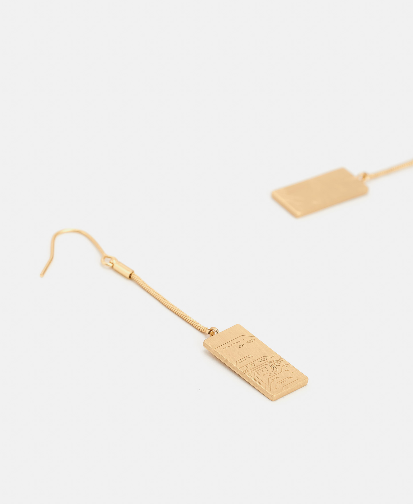 Author's engraved dangling earrings image number 2