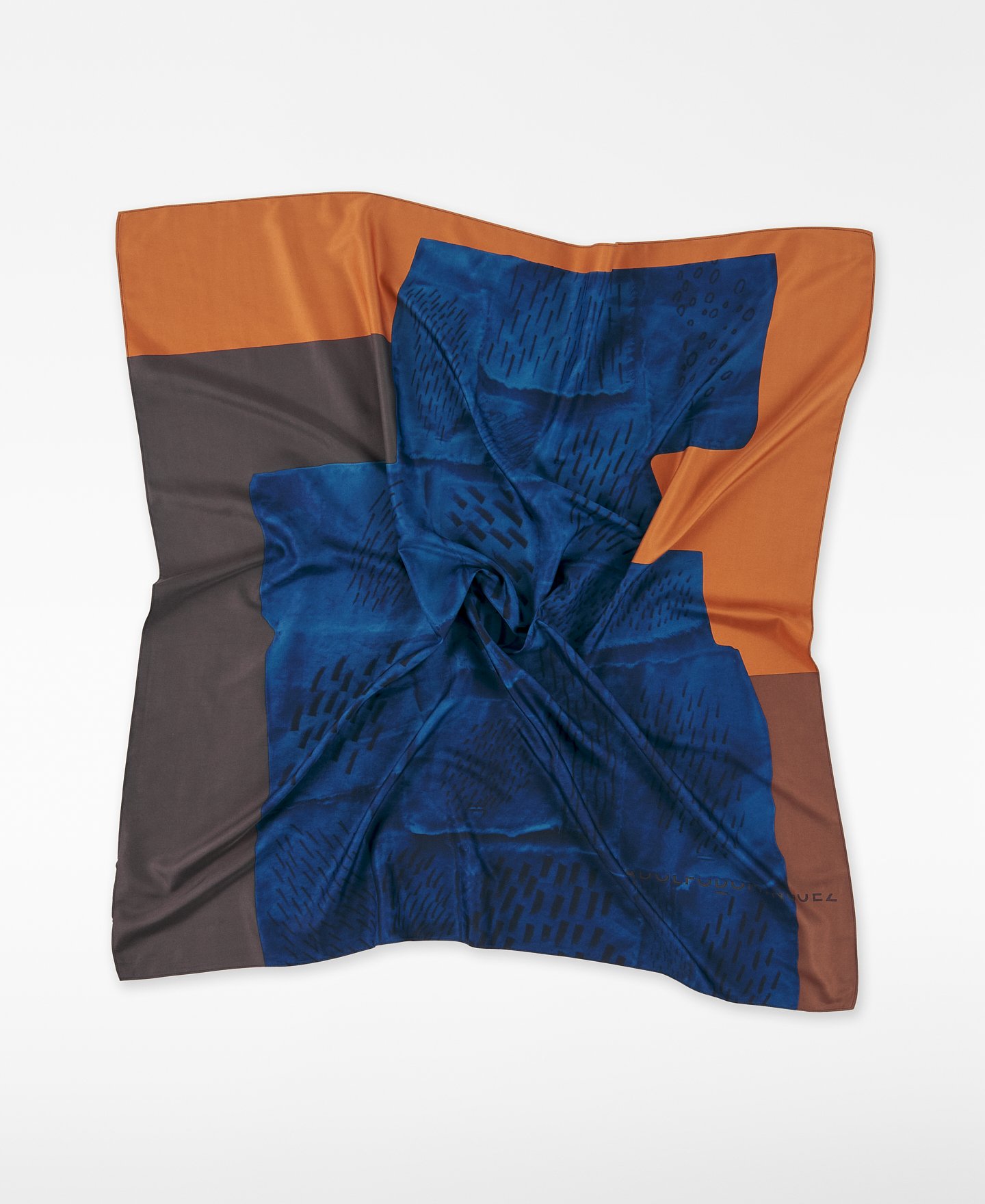 Printed square scarf woman image number 1