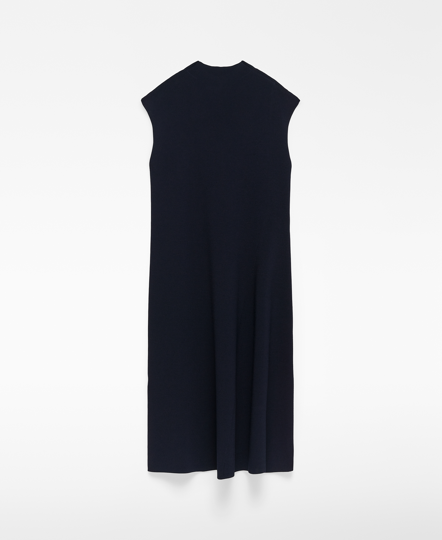 Vestido punto cuello perkins mujer image number 5