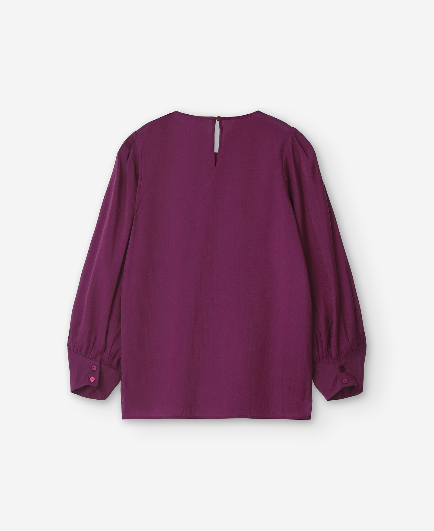 Purple puffed blouse image number 5