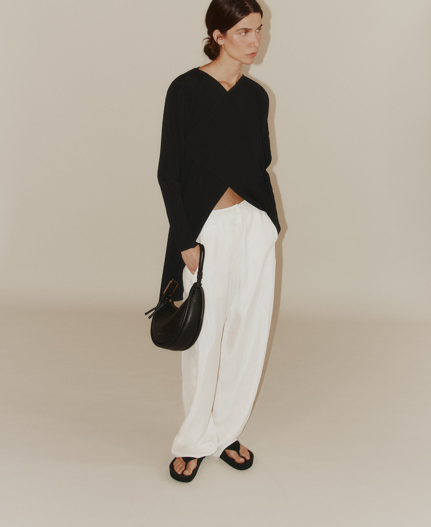 Unstructured crinkle jacket image number 3