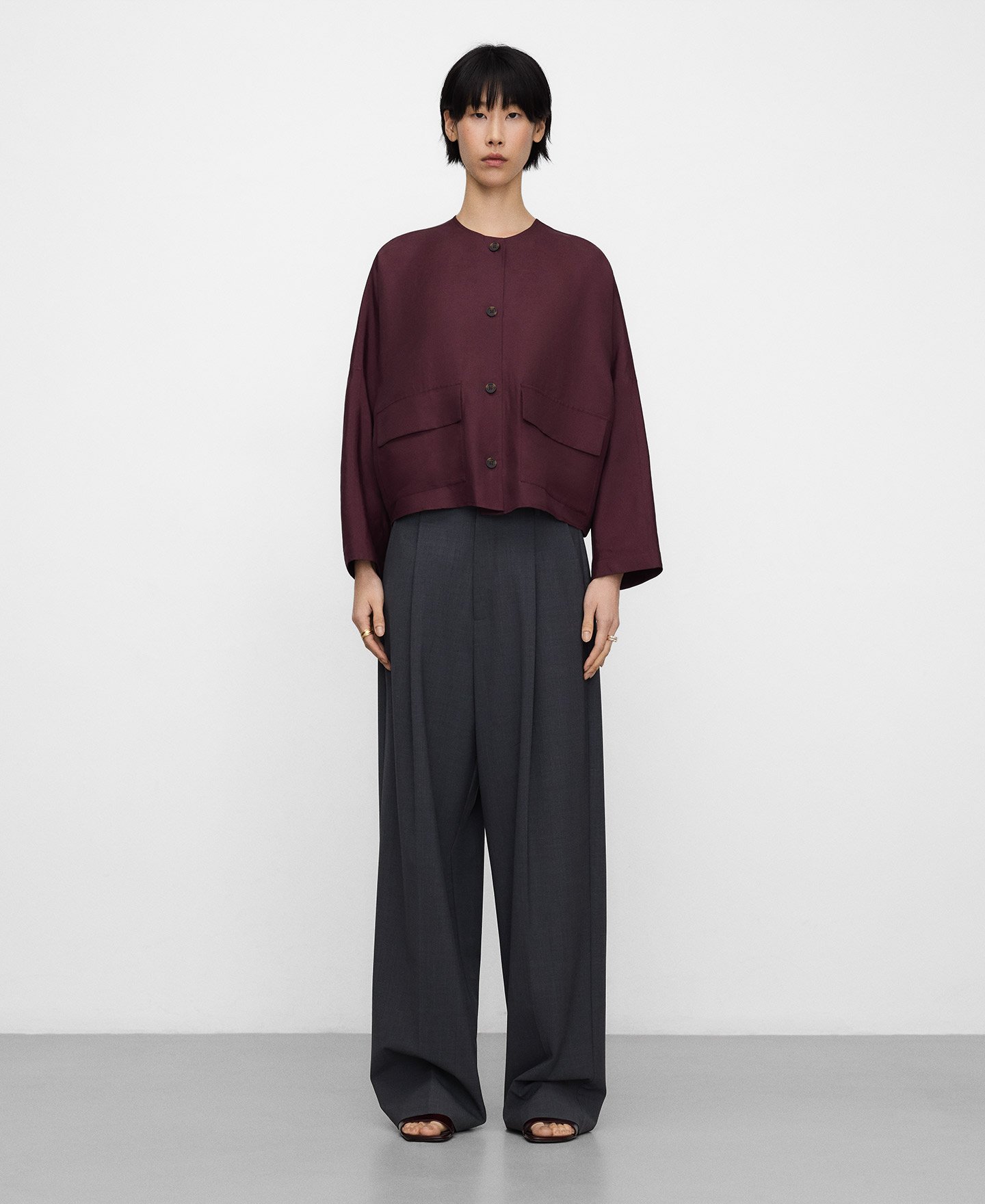 Camisa corta cuello caja image number 1