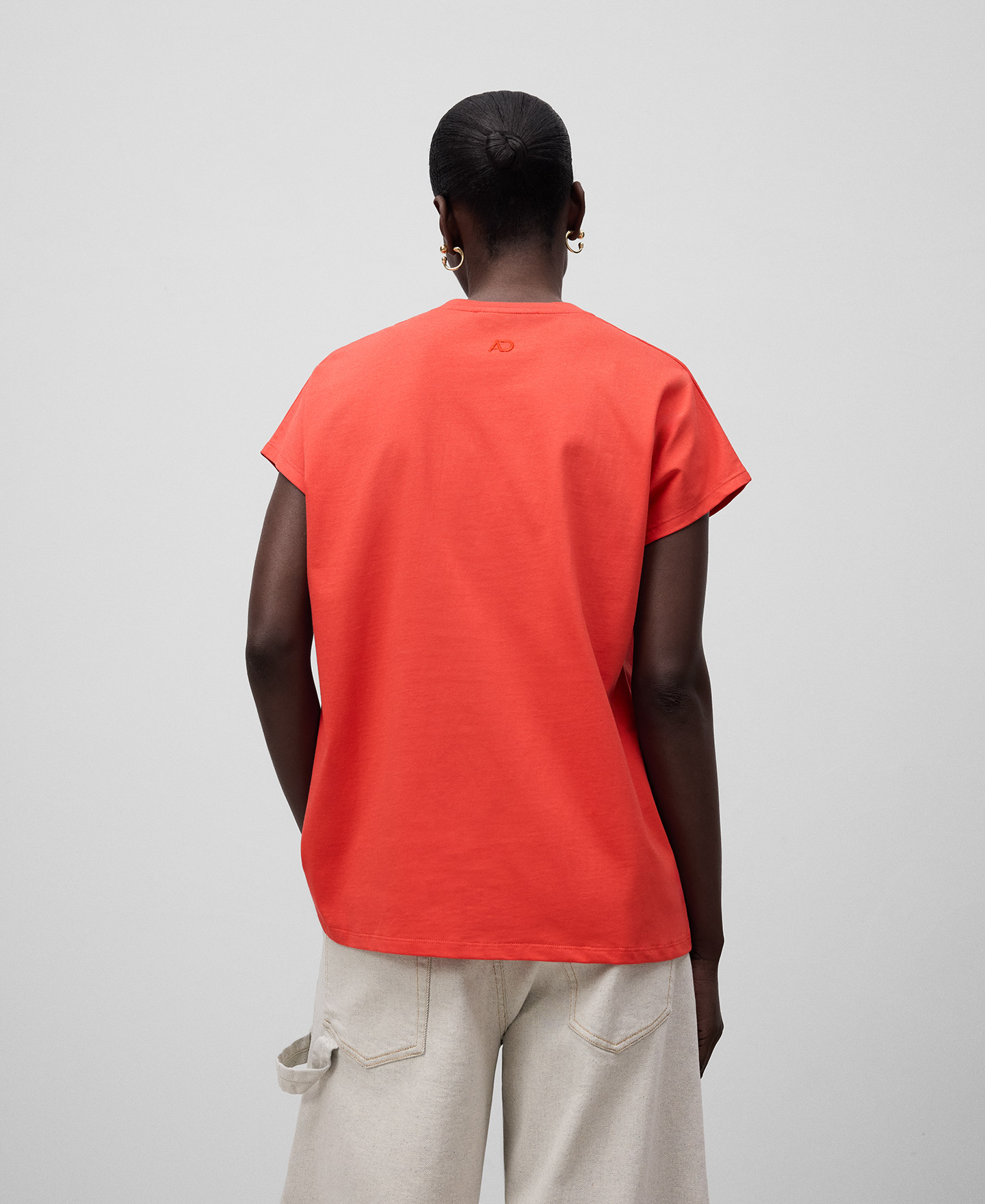 Organic cotton relaxed fit T-shirt woman image number 2