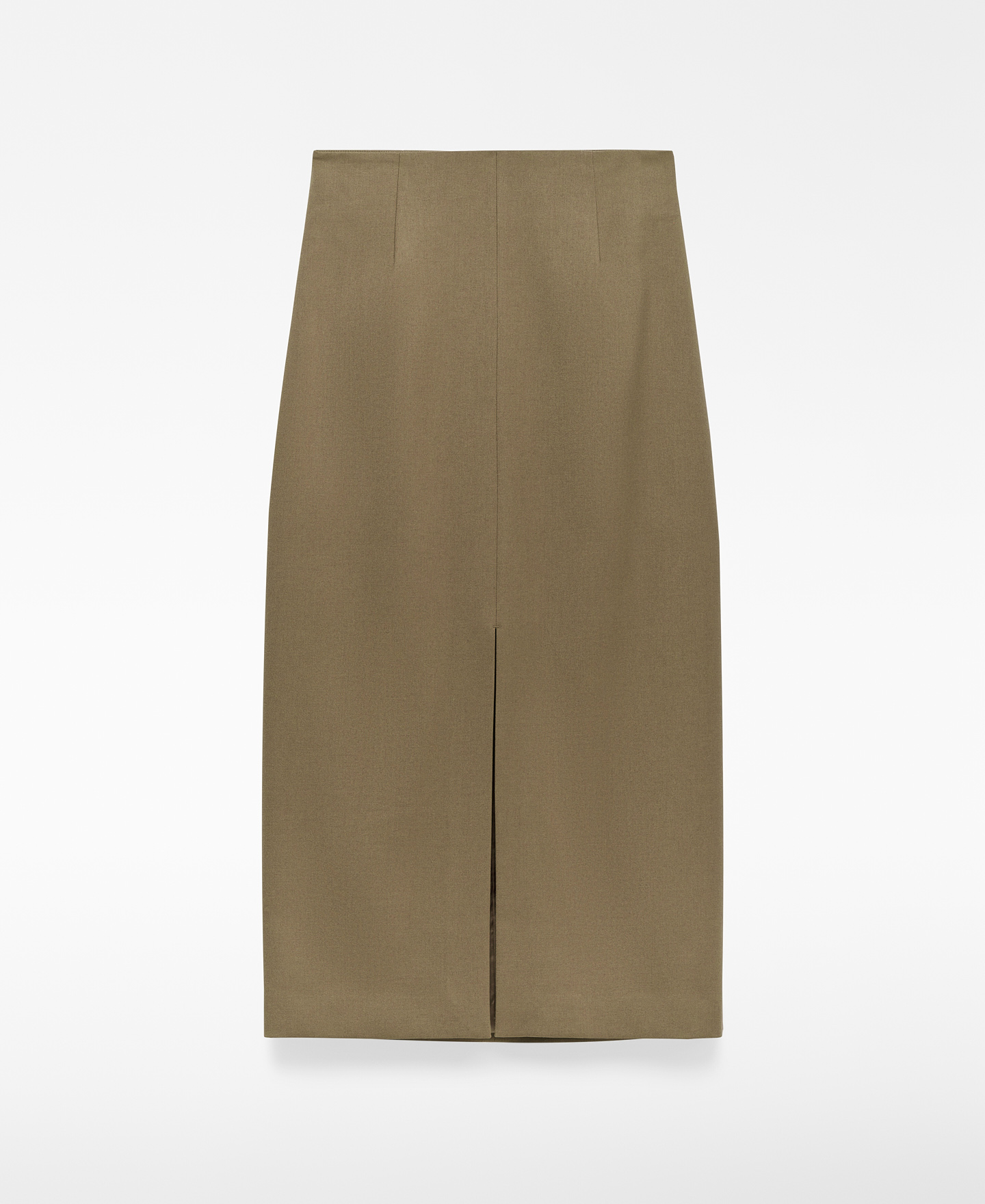 Straight tailored skirt woman image number 6