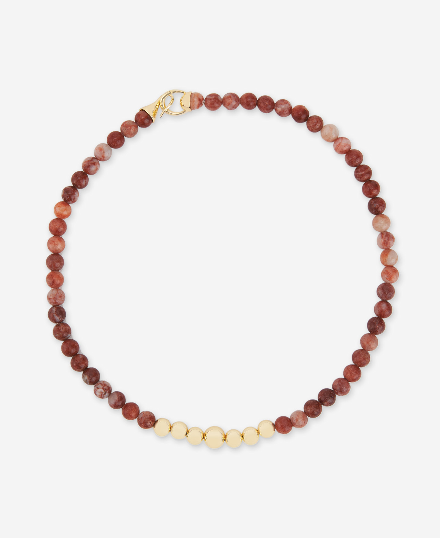 Natural stone beads necklace image number 0