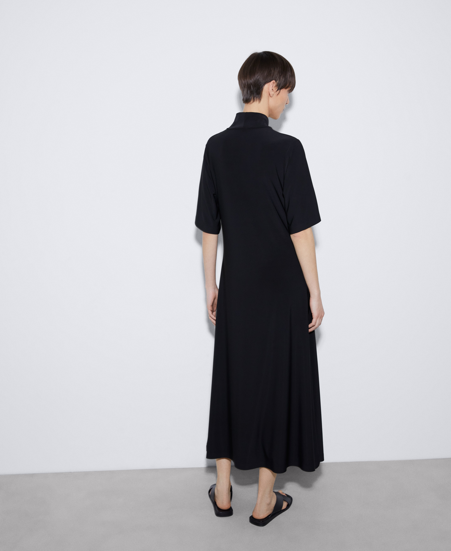 Draped midi dress image number 2