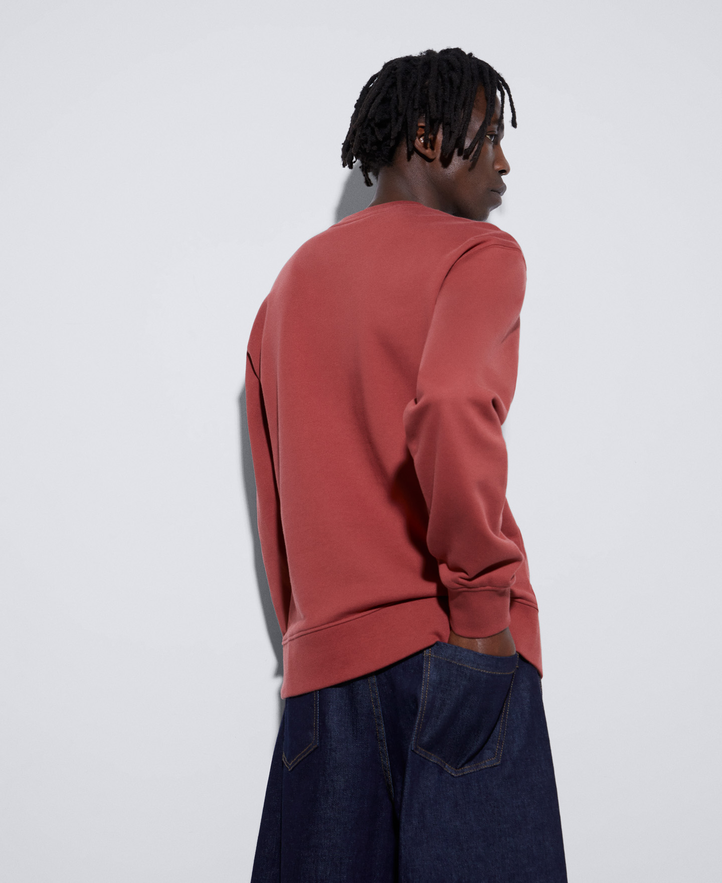 Cotton crew neck sweatshirt image number 2