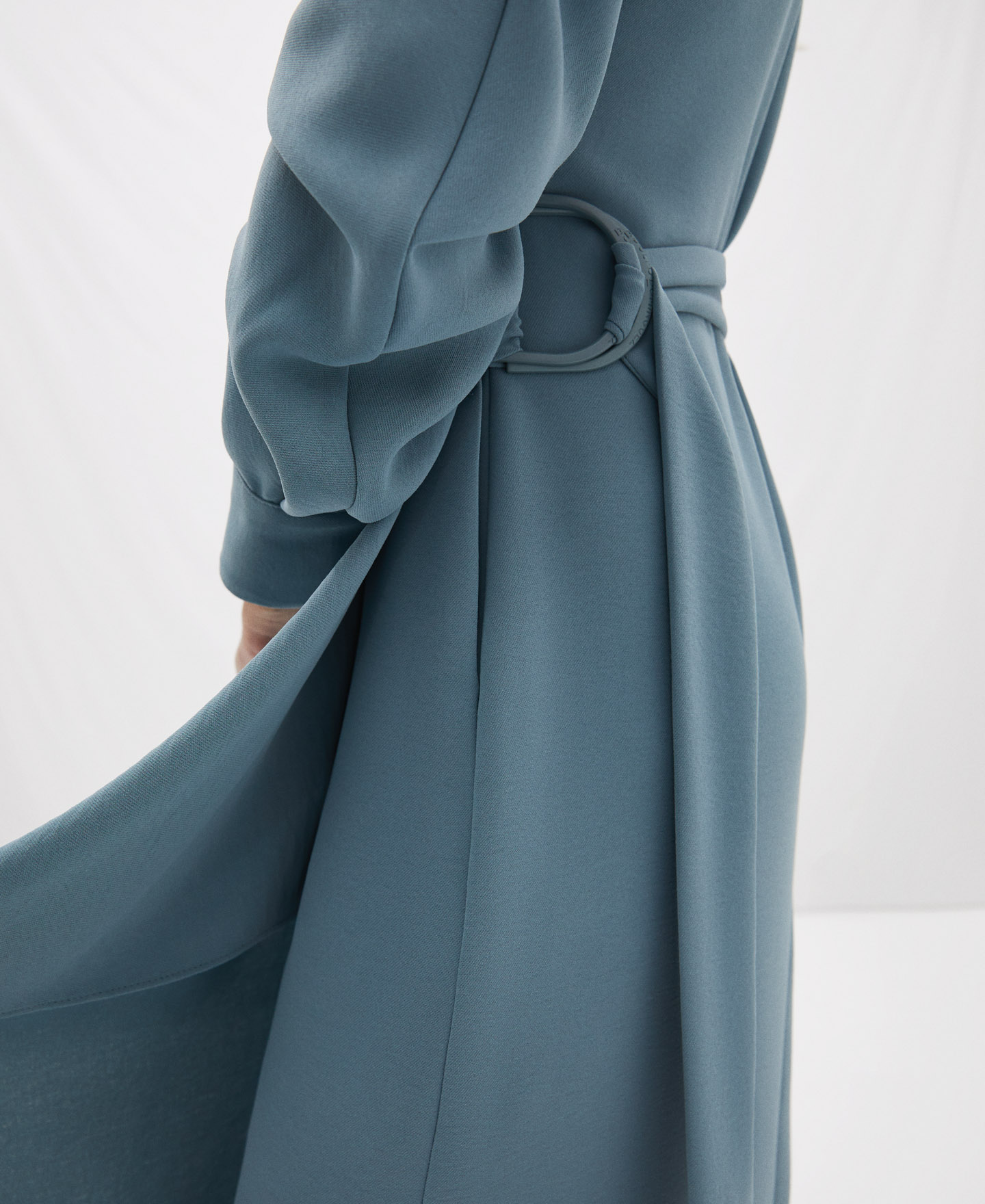 Wrap-around dress with side lacing image number 3
