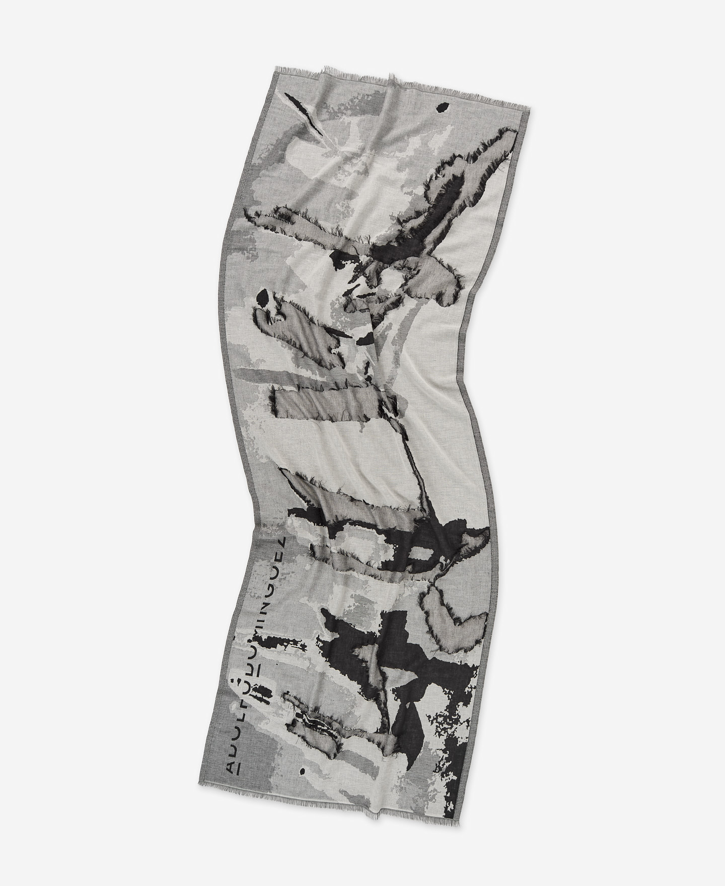 Organic cotton printed shawl woman image number 1