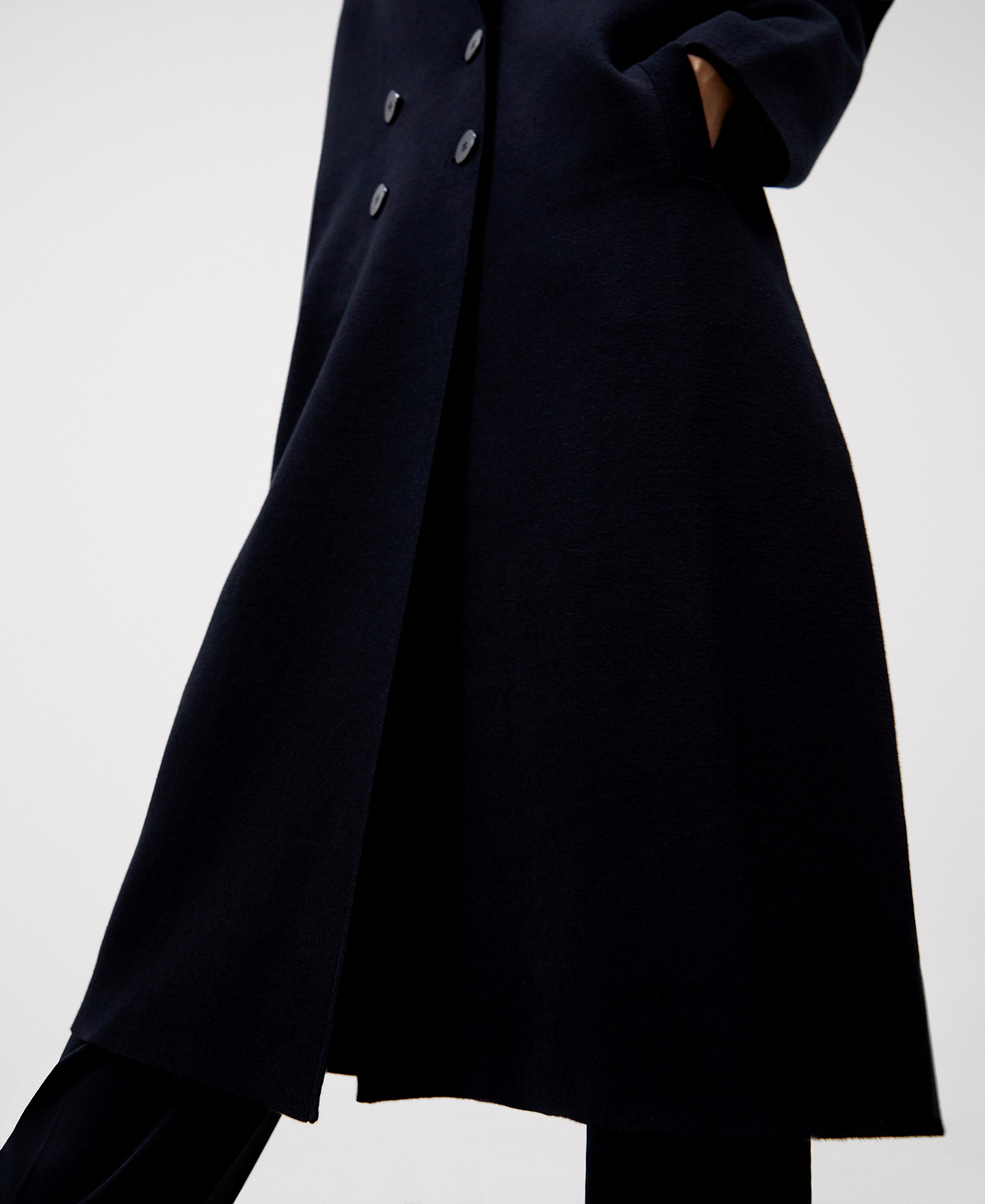 Manteau à revers en maille image number 3