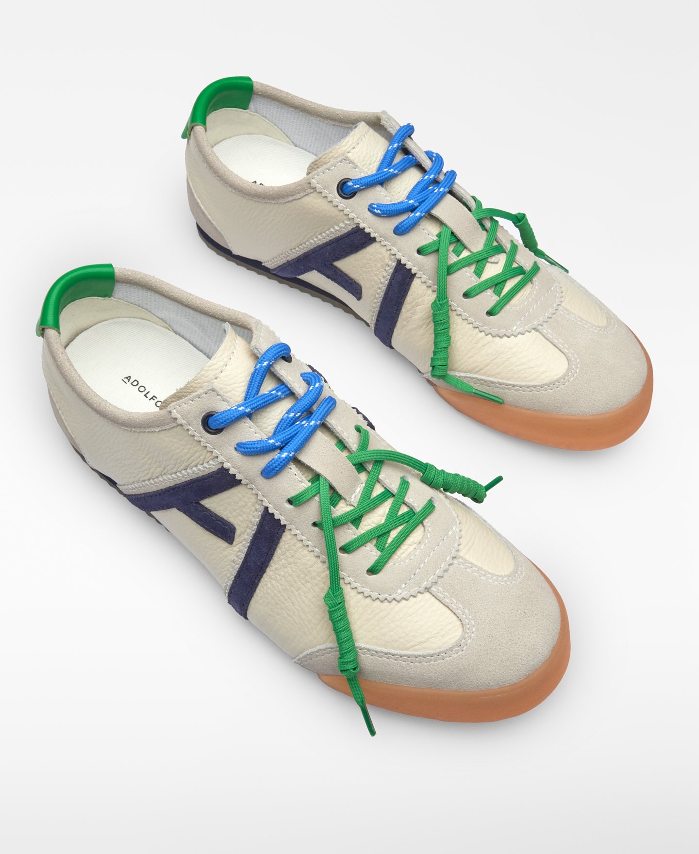 Maxi logo leather sneaker woman image number 1