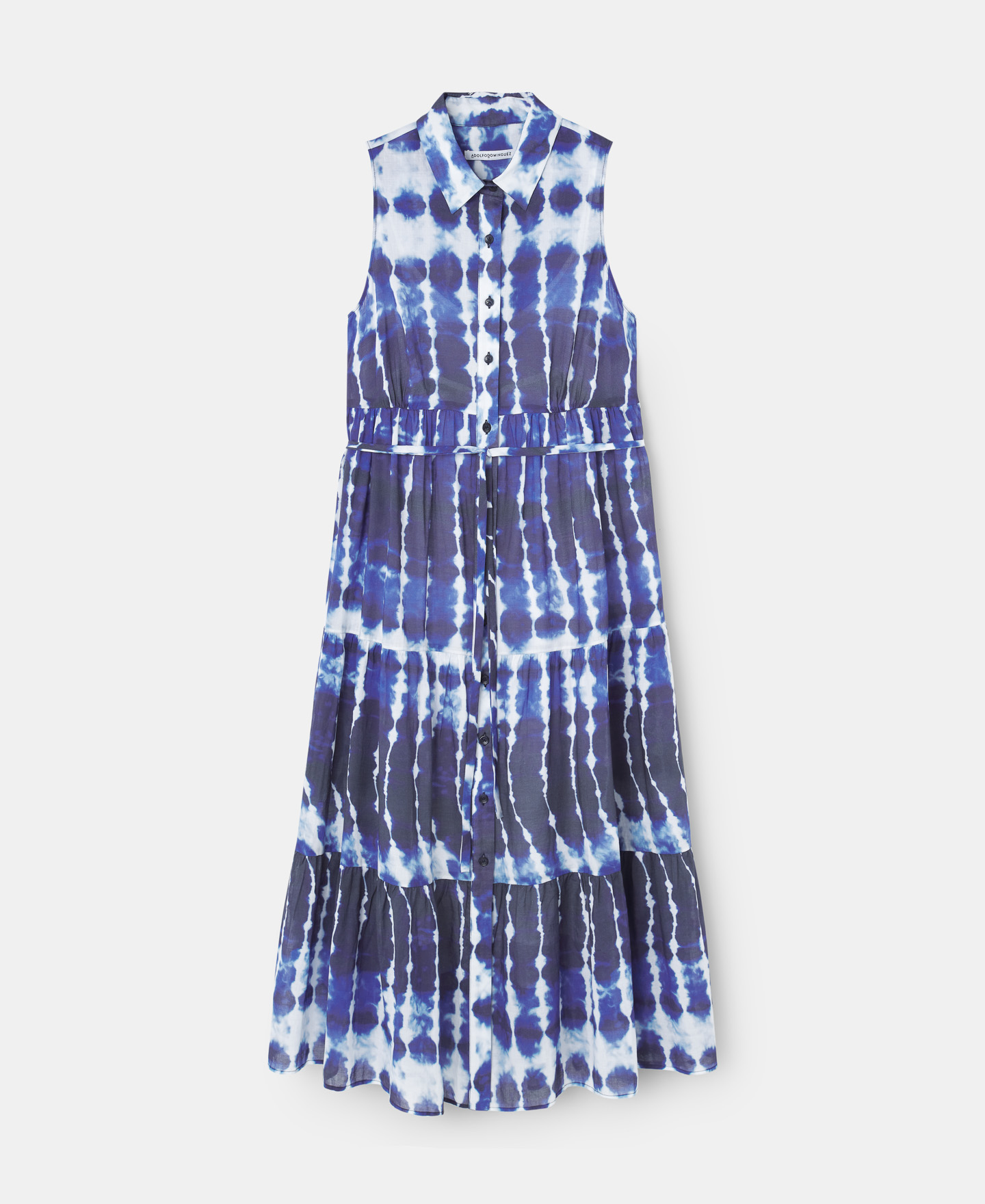 Vestido cuello camisero shibori image number 4