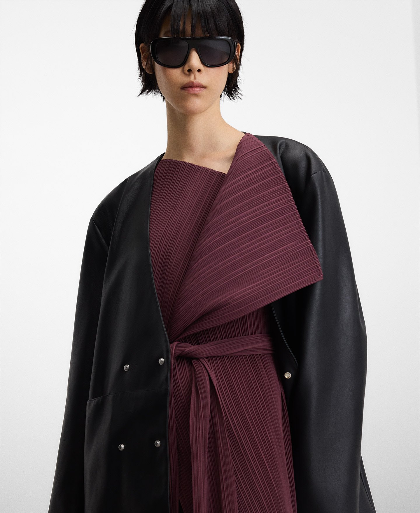 Unstructured crinkle jacket image number 3