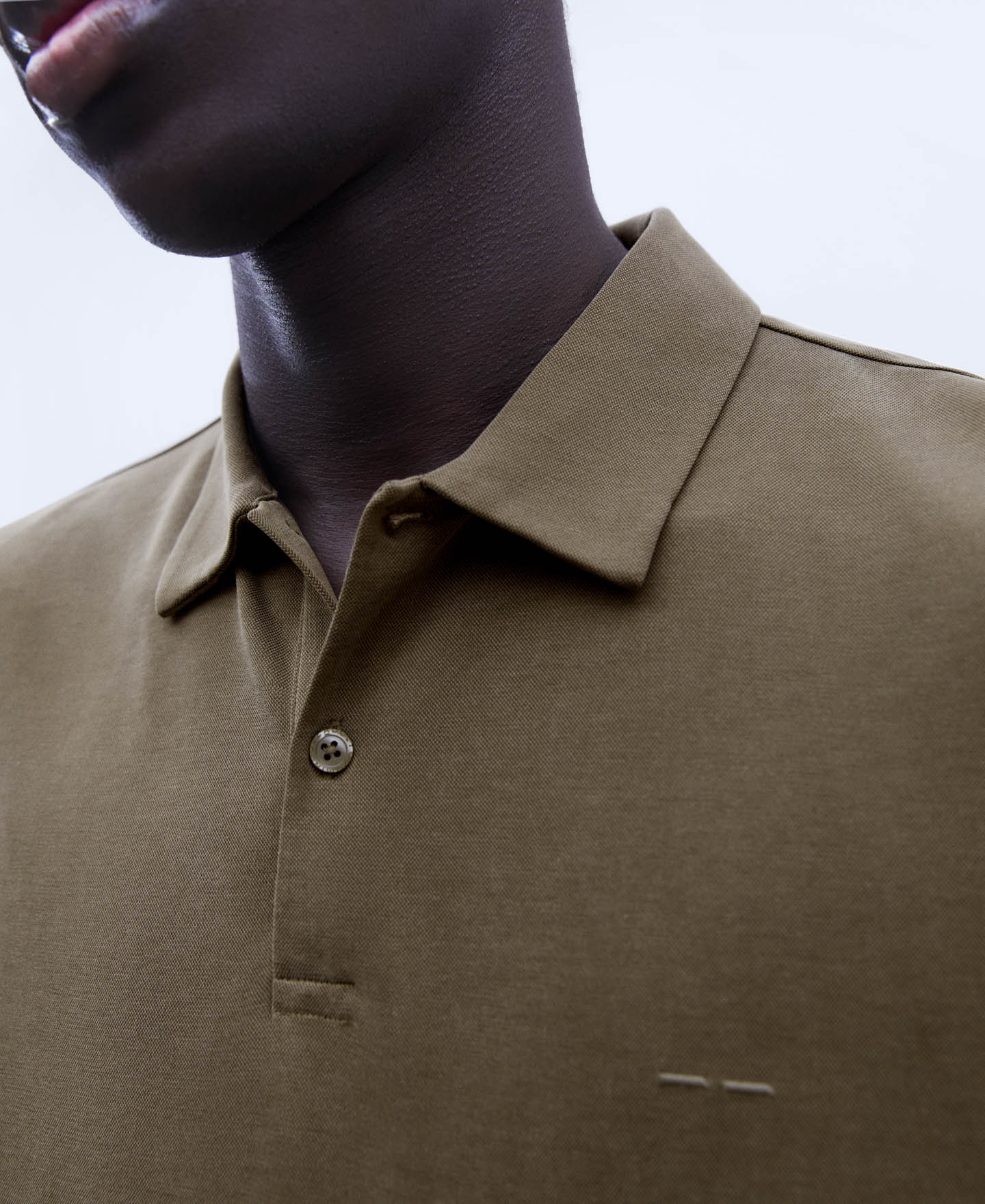 Modal two button polo shirt image number 3