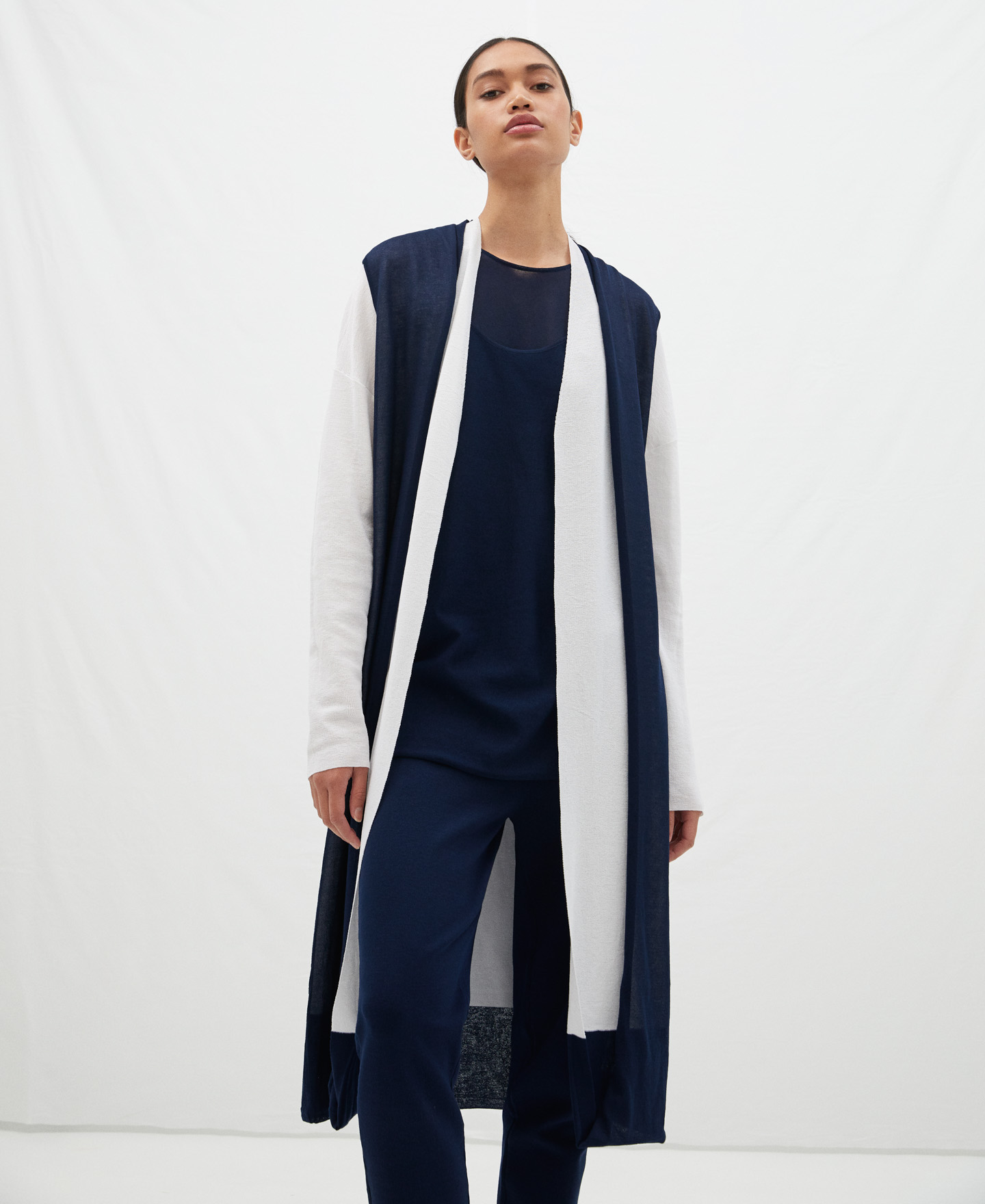 Chaqueta oversize en viscosa image number 0