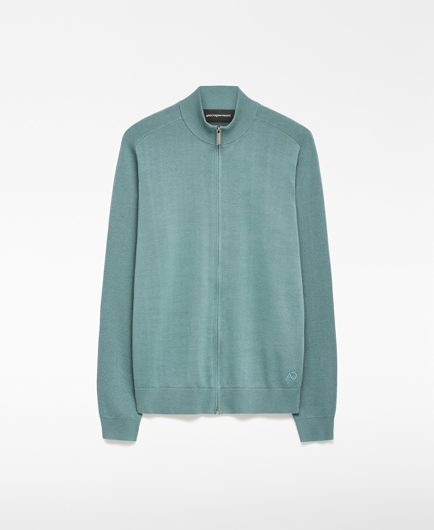 Knit cardigan with zipper closure man image number 4
