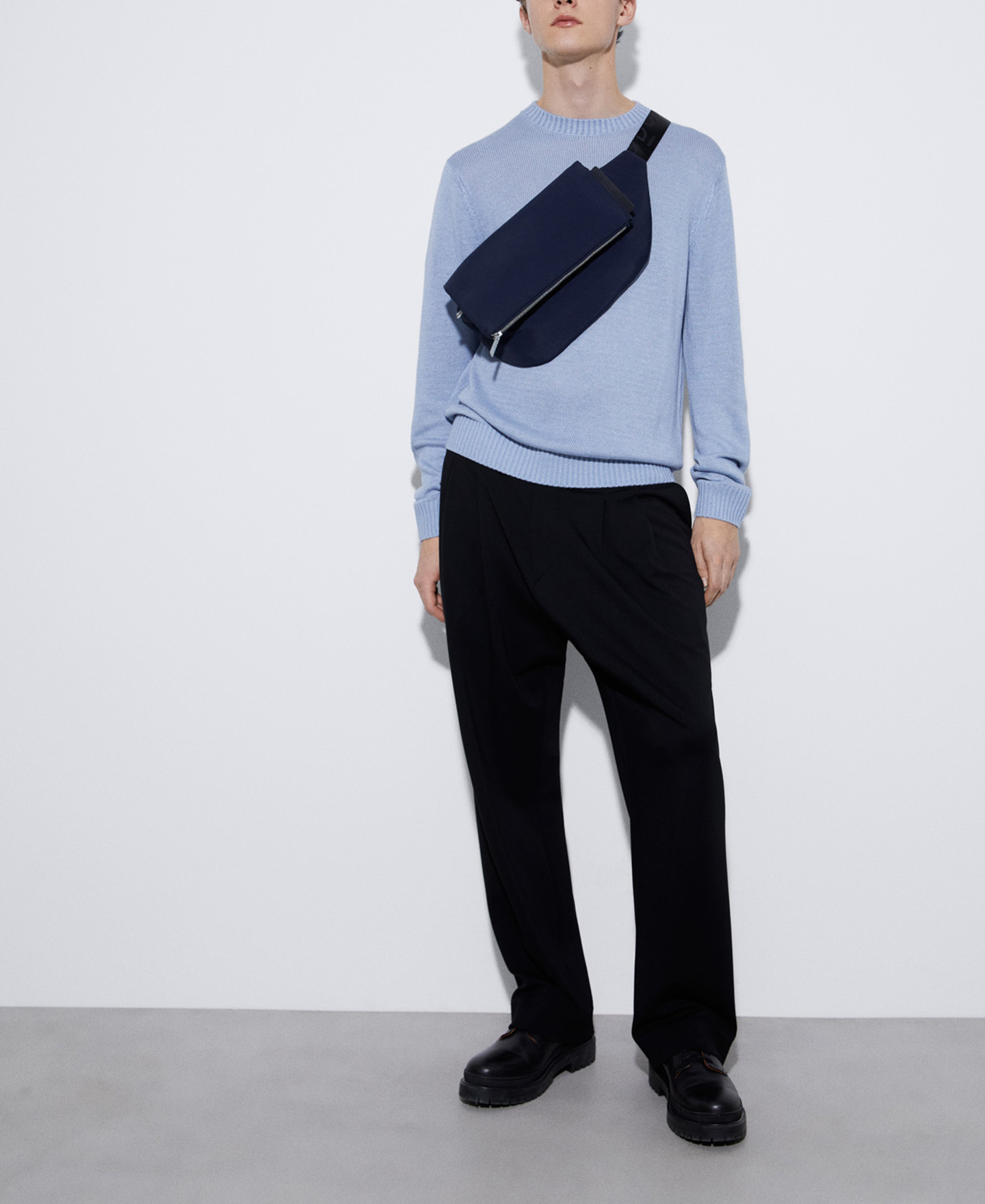 Double layer responsible viscose sweater image number 1