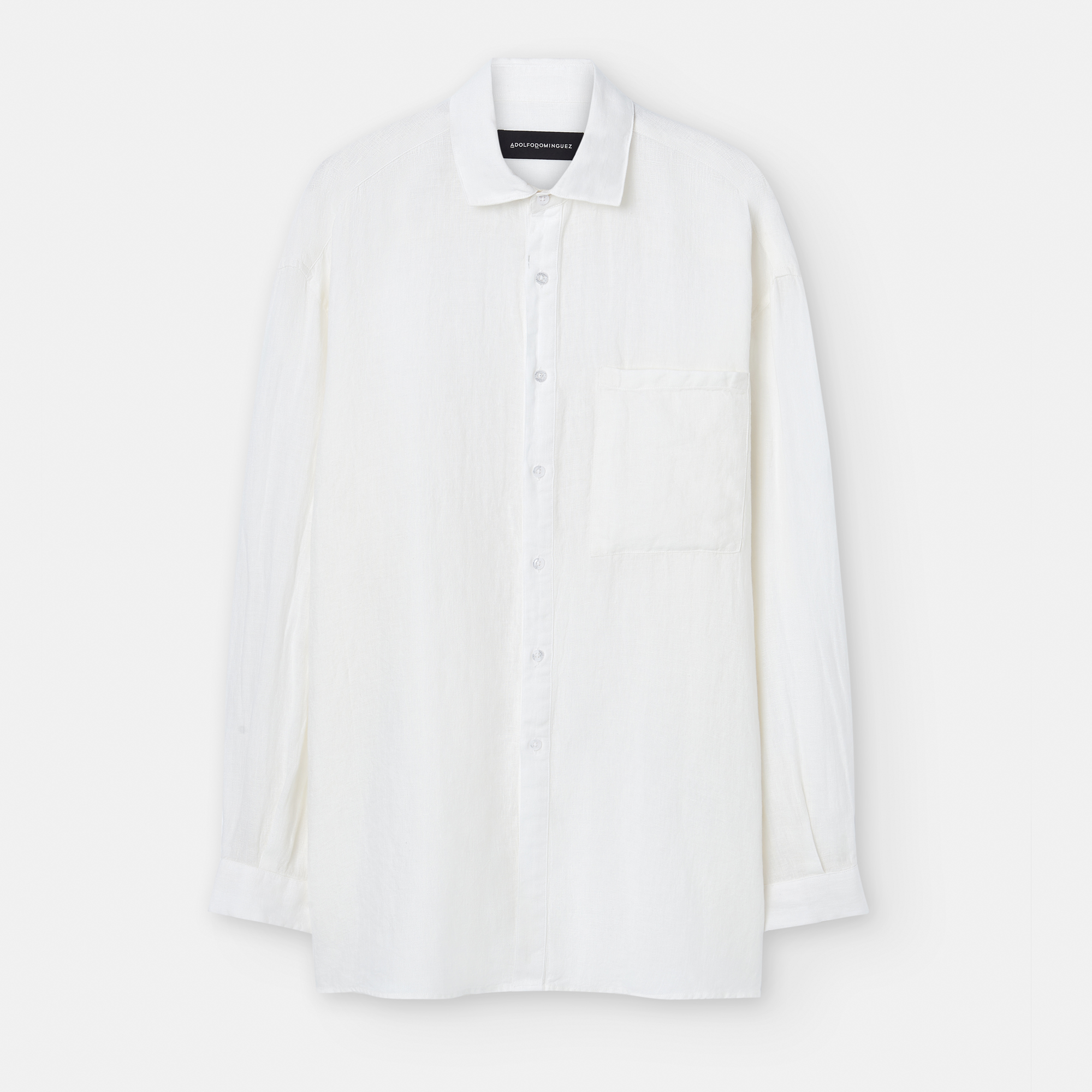 Camisa oversize en lino image number 0