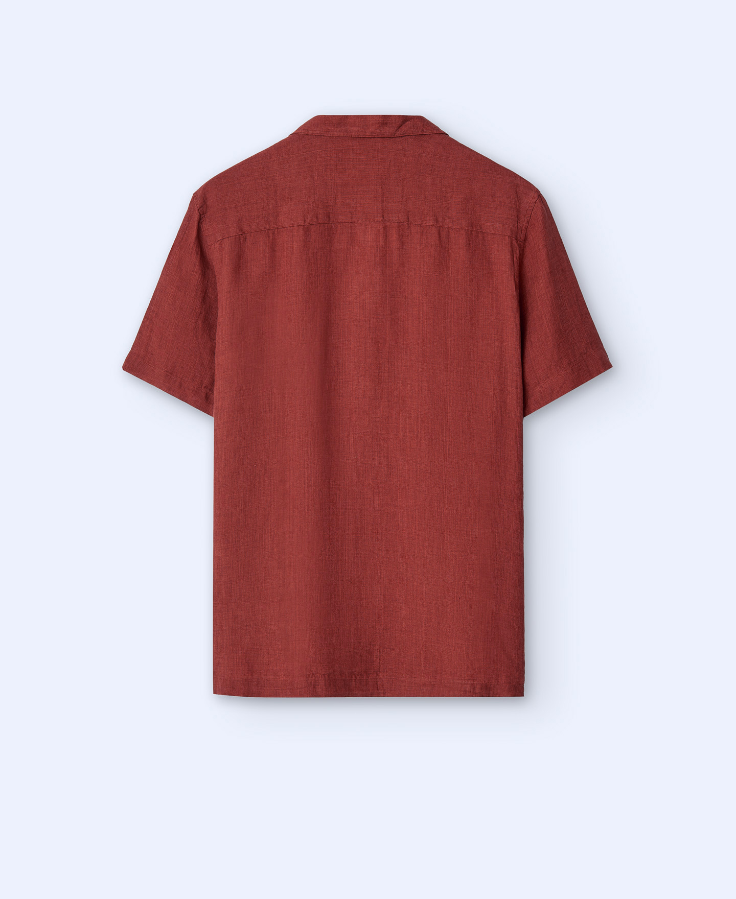 Camisa cuello bowling en lino image number 5