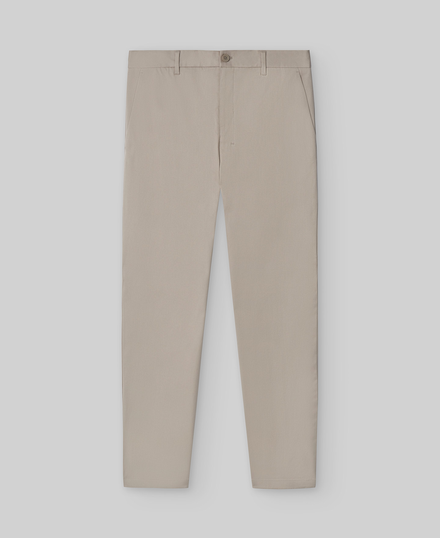 Microtextured chino trousers man image number 4
