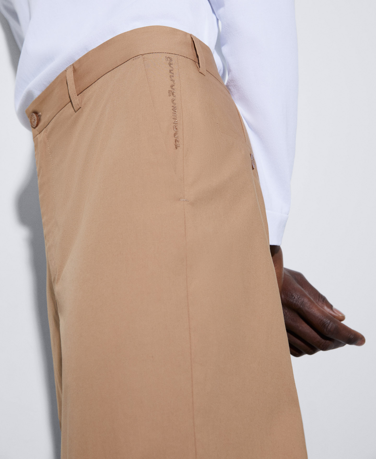 Straight trousers in cotton image number 3