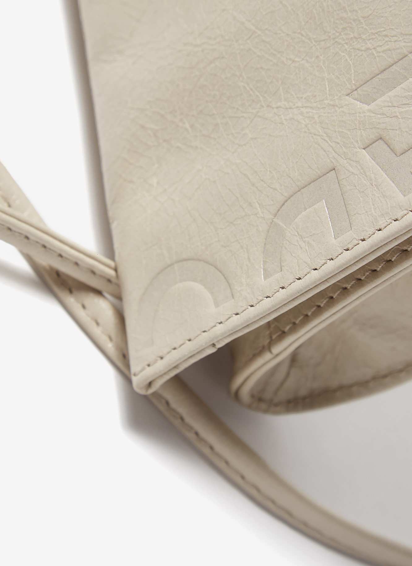 Glossy leather small flat crossbody bag image number 2