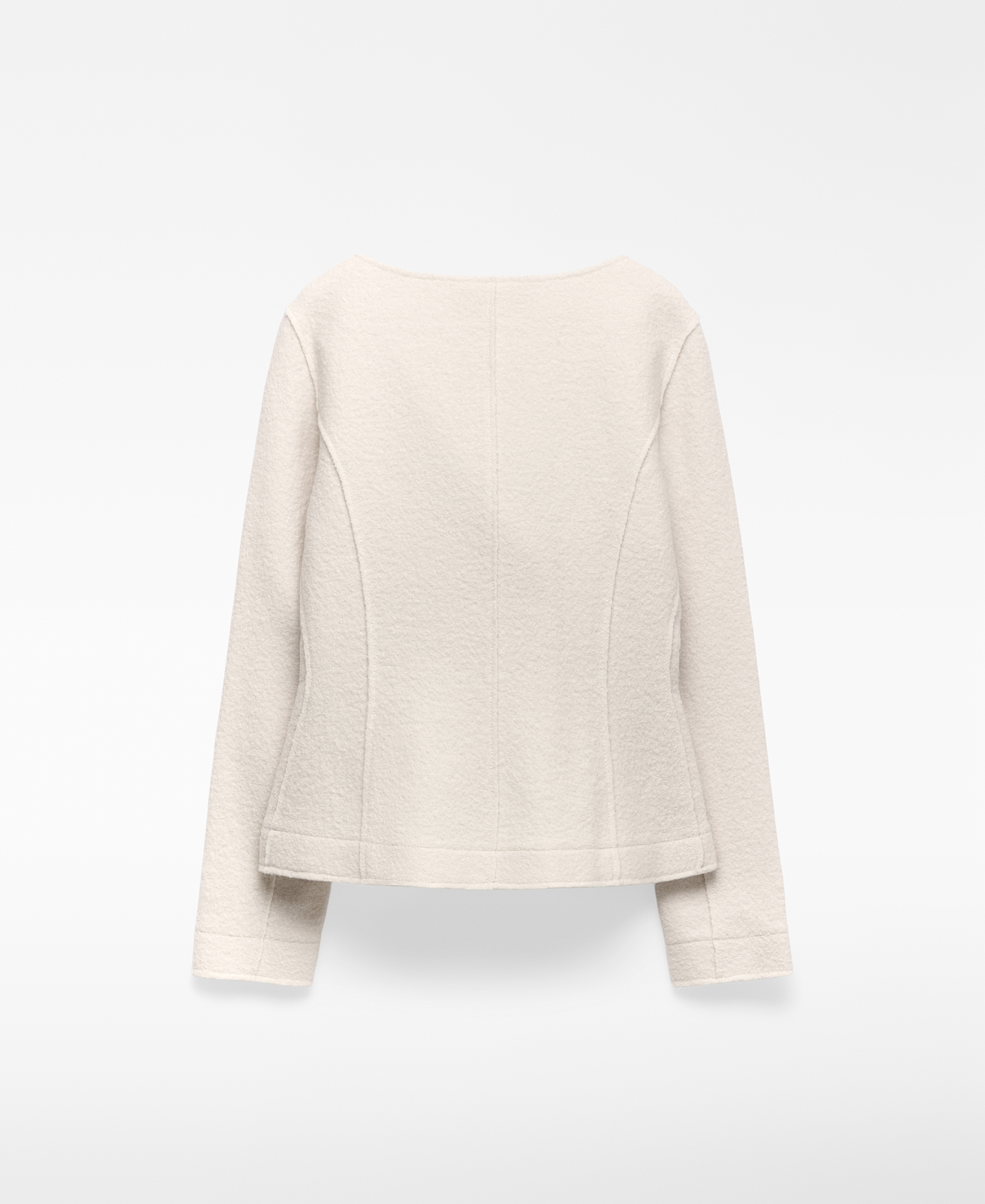 Chaqueta entallada lana merino mujer image number 1