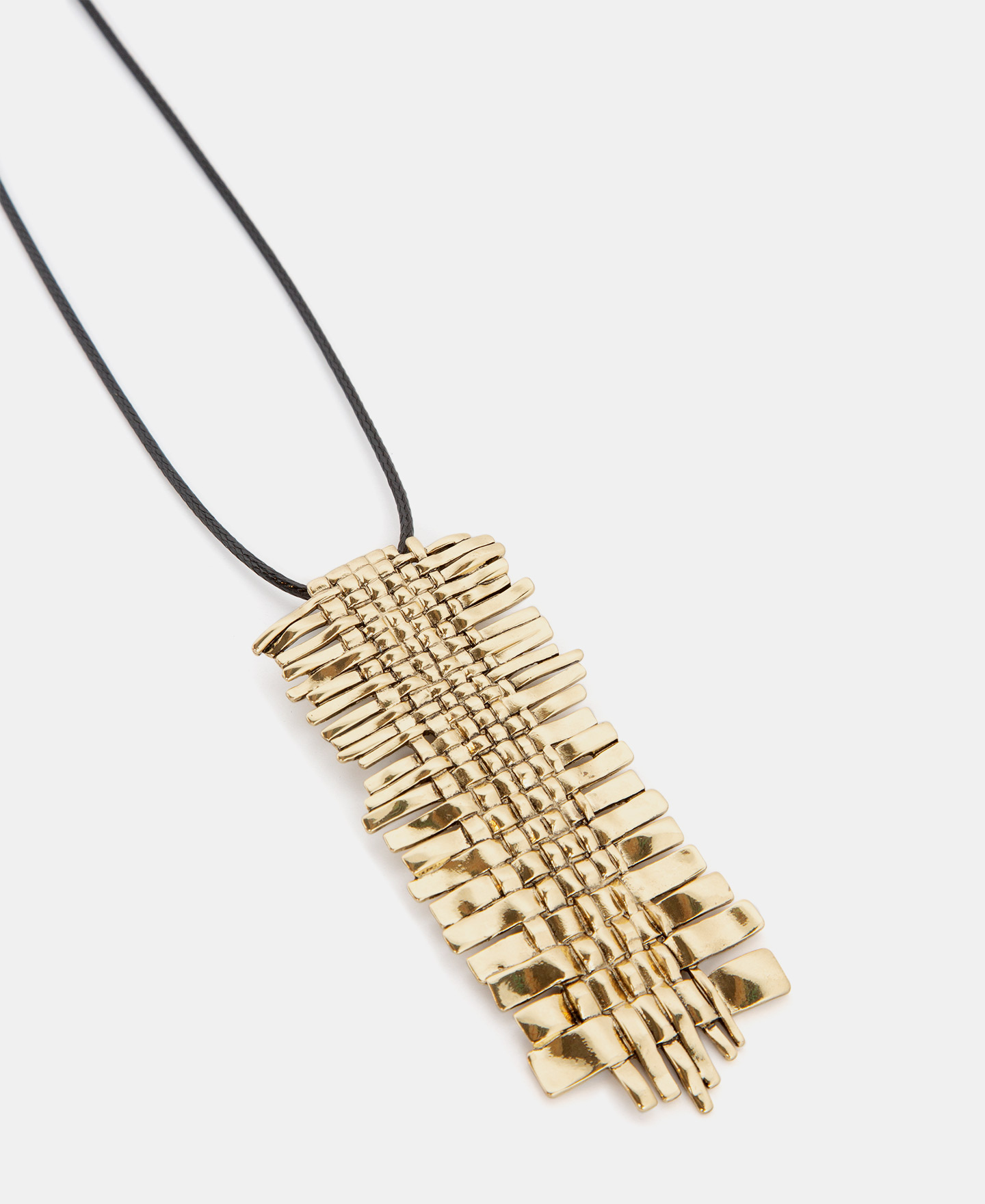 Pendant with irregular braided motif image number 1