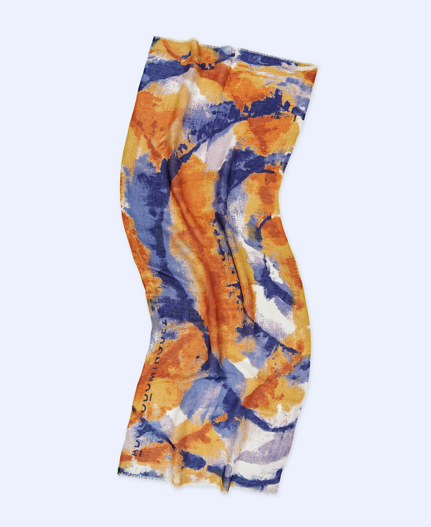 Linen and modal printed shawl image number 1