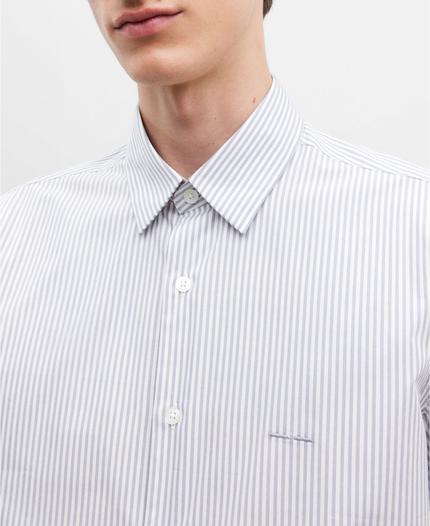 Cotton poplin shirt for men image number 3