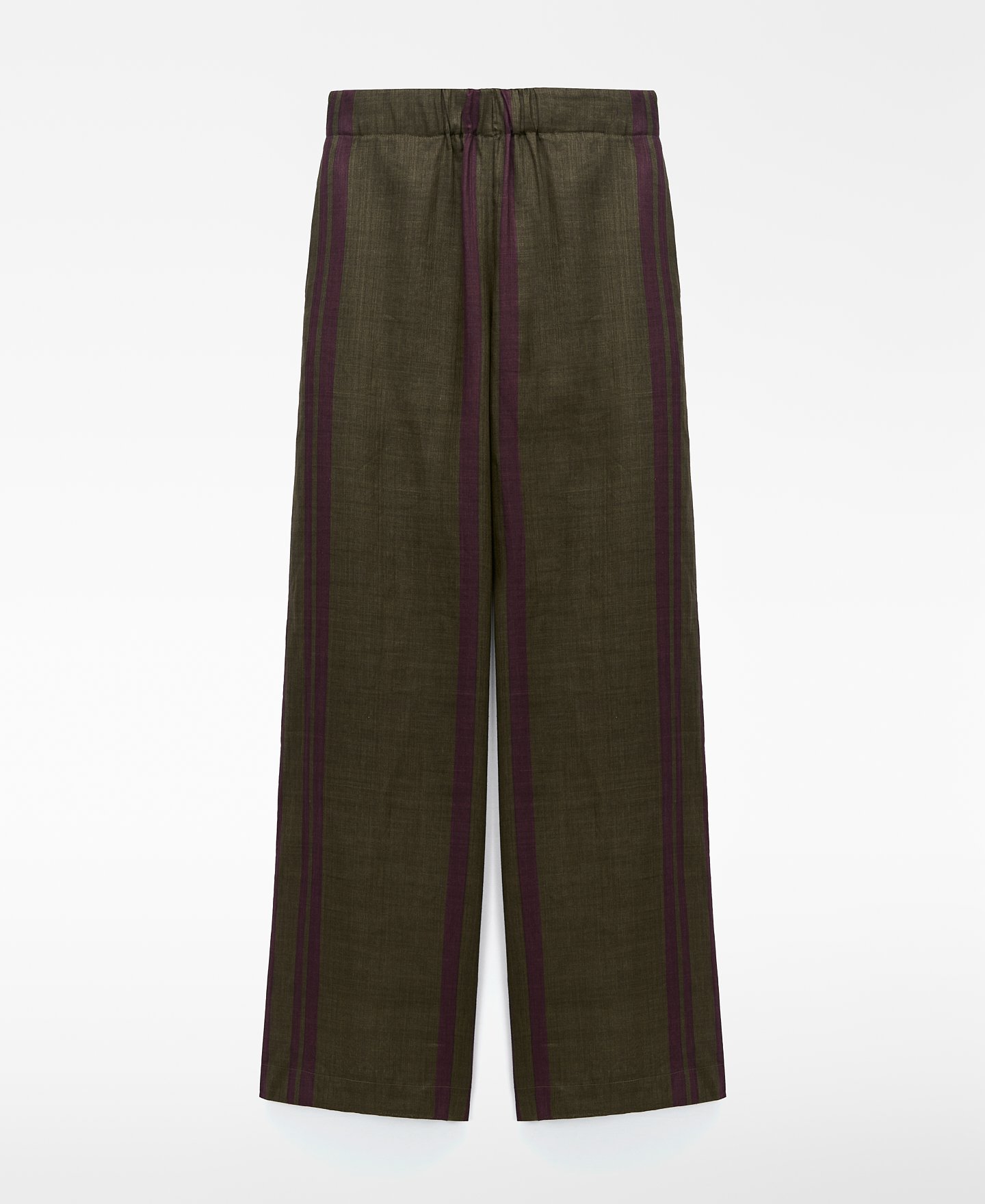 Pantal&oacute;n recto rayas ramio image number 4