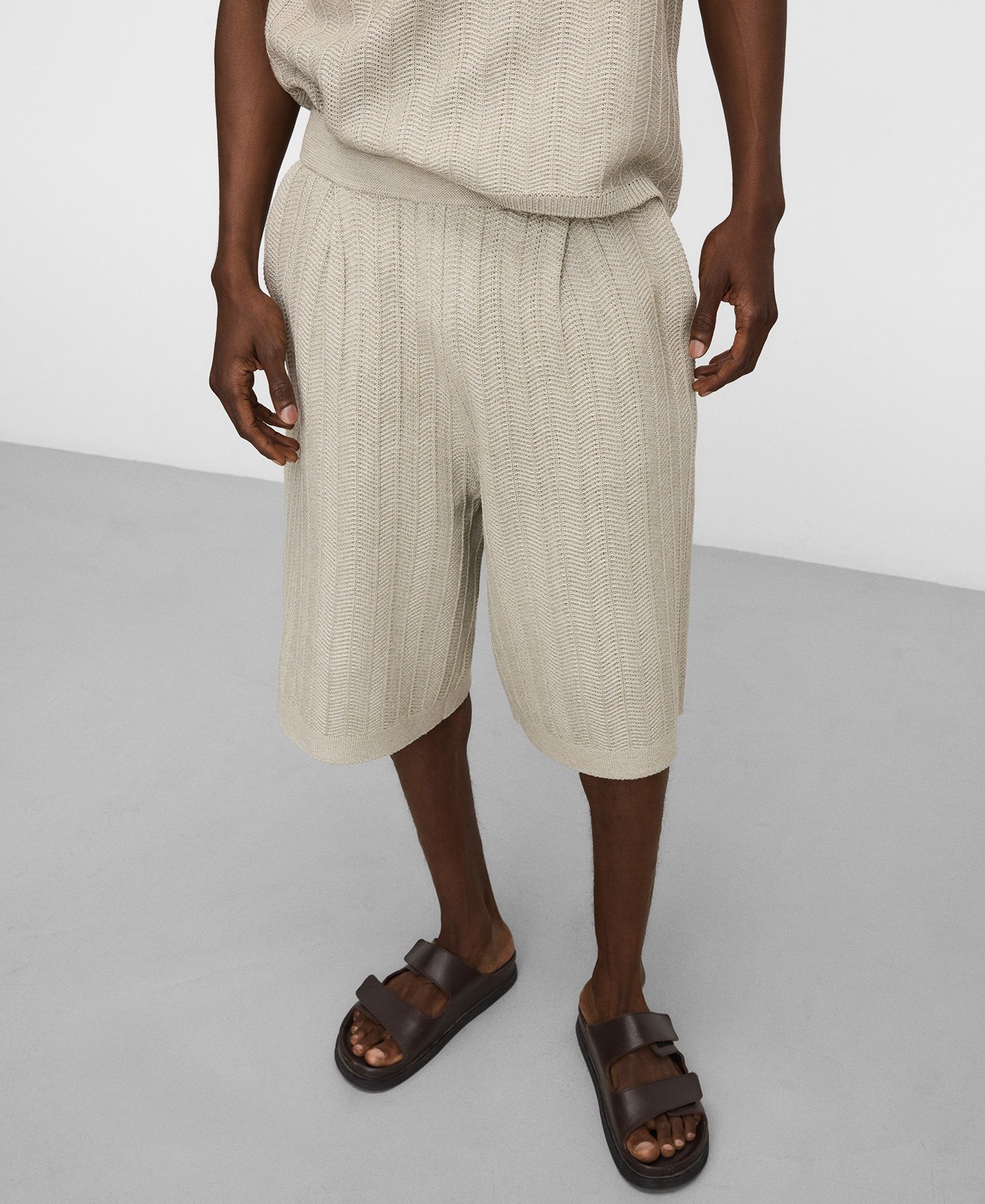 Bermuda oversize textura rafia image number 0