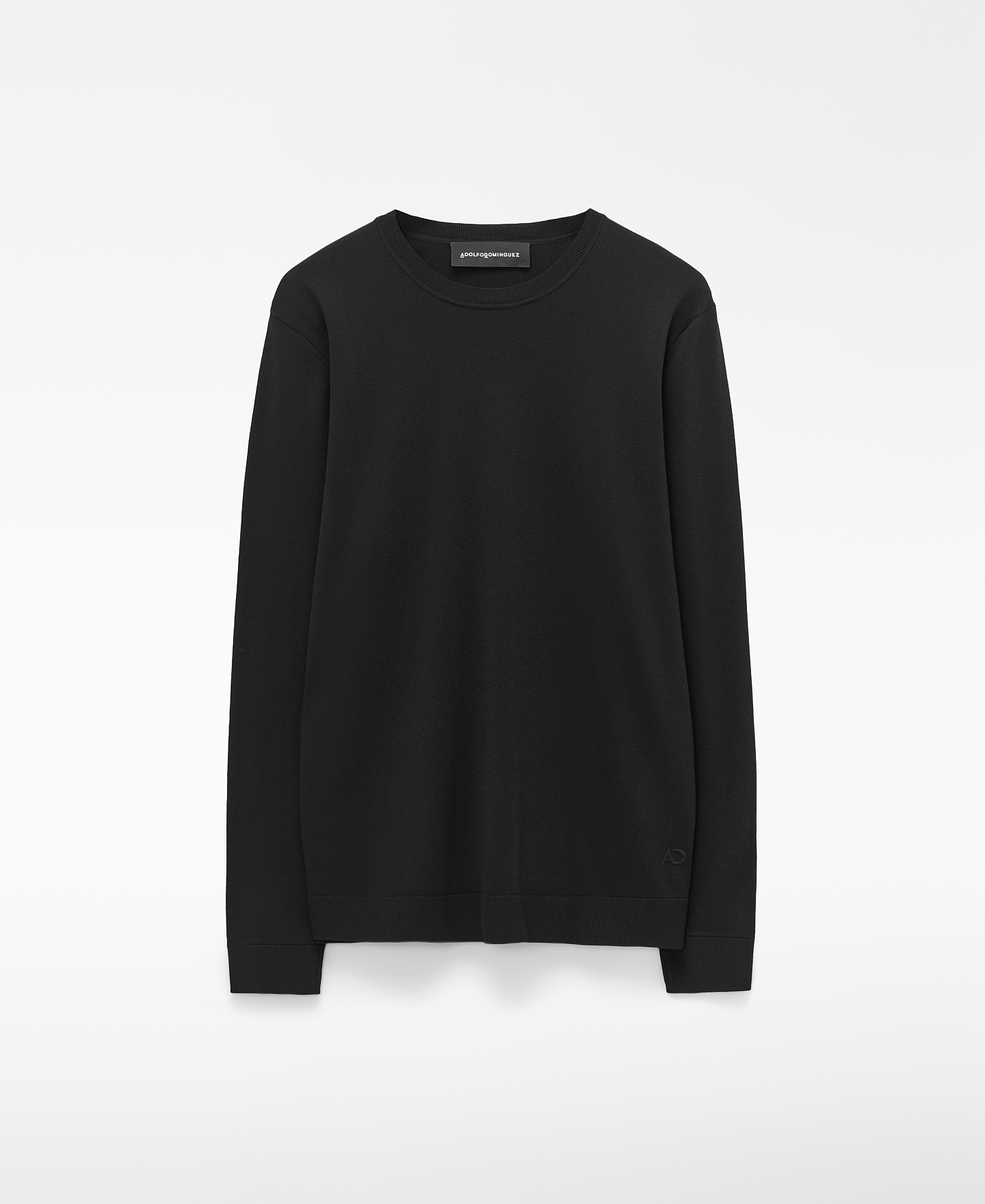Crew collar knit sweater image number 4