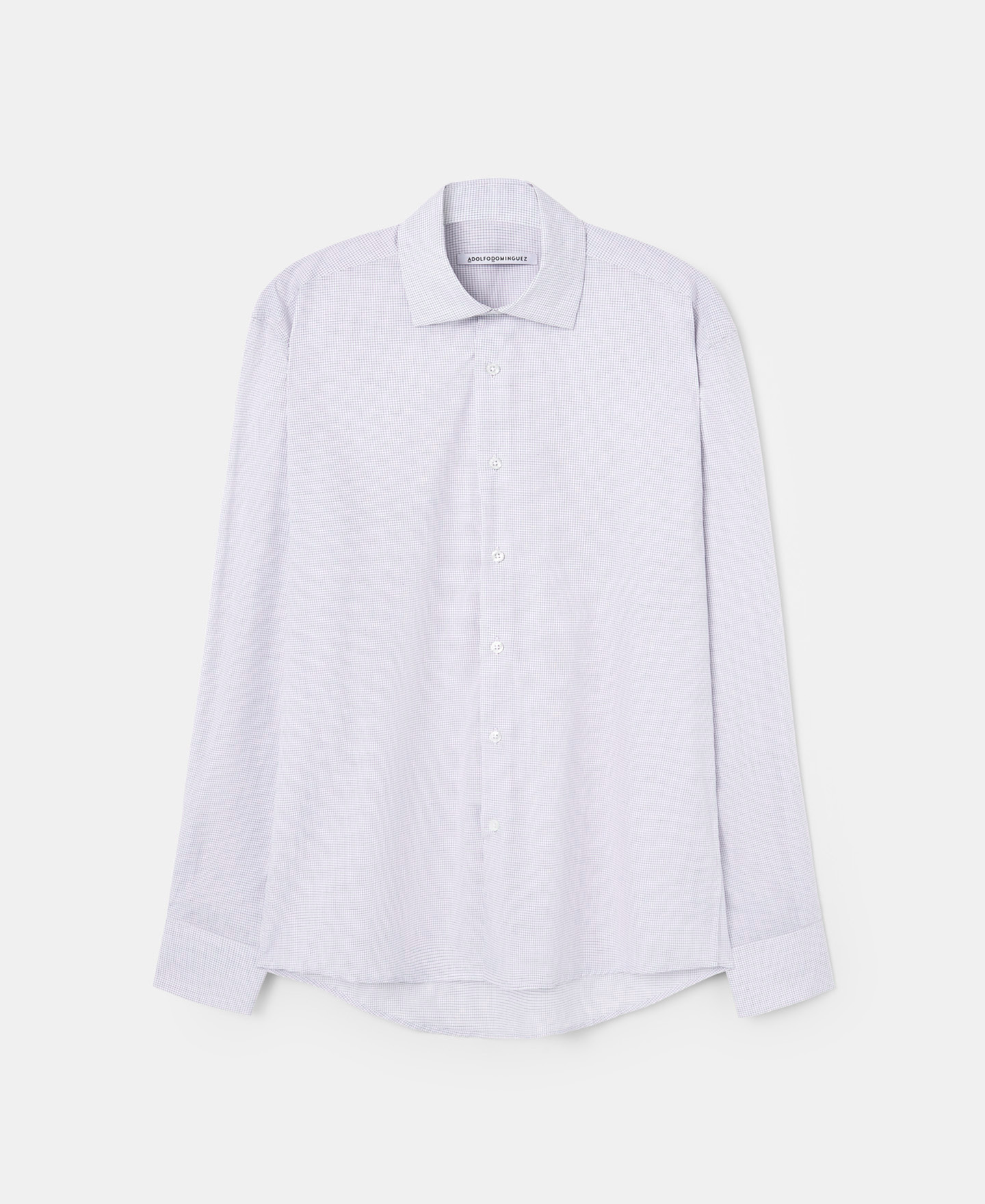 Camisa de cuadros en algodón image number 4