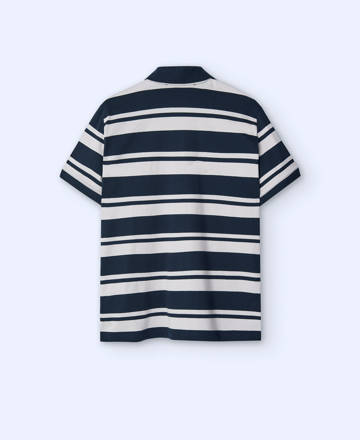 Oversize striped cotton polo shirt image number 5