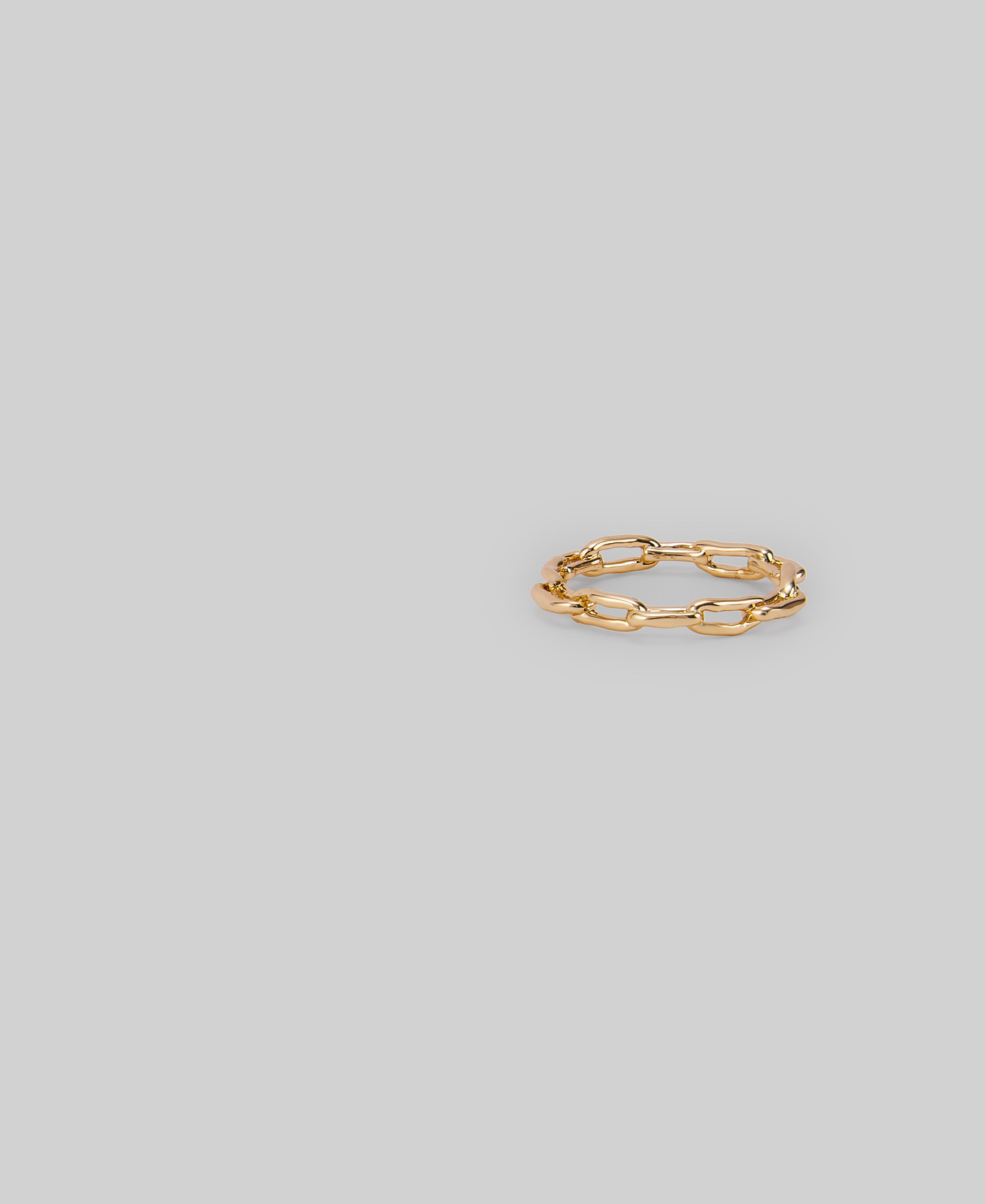 Anillo eslabones irregulares mujer image number 2