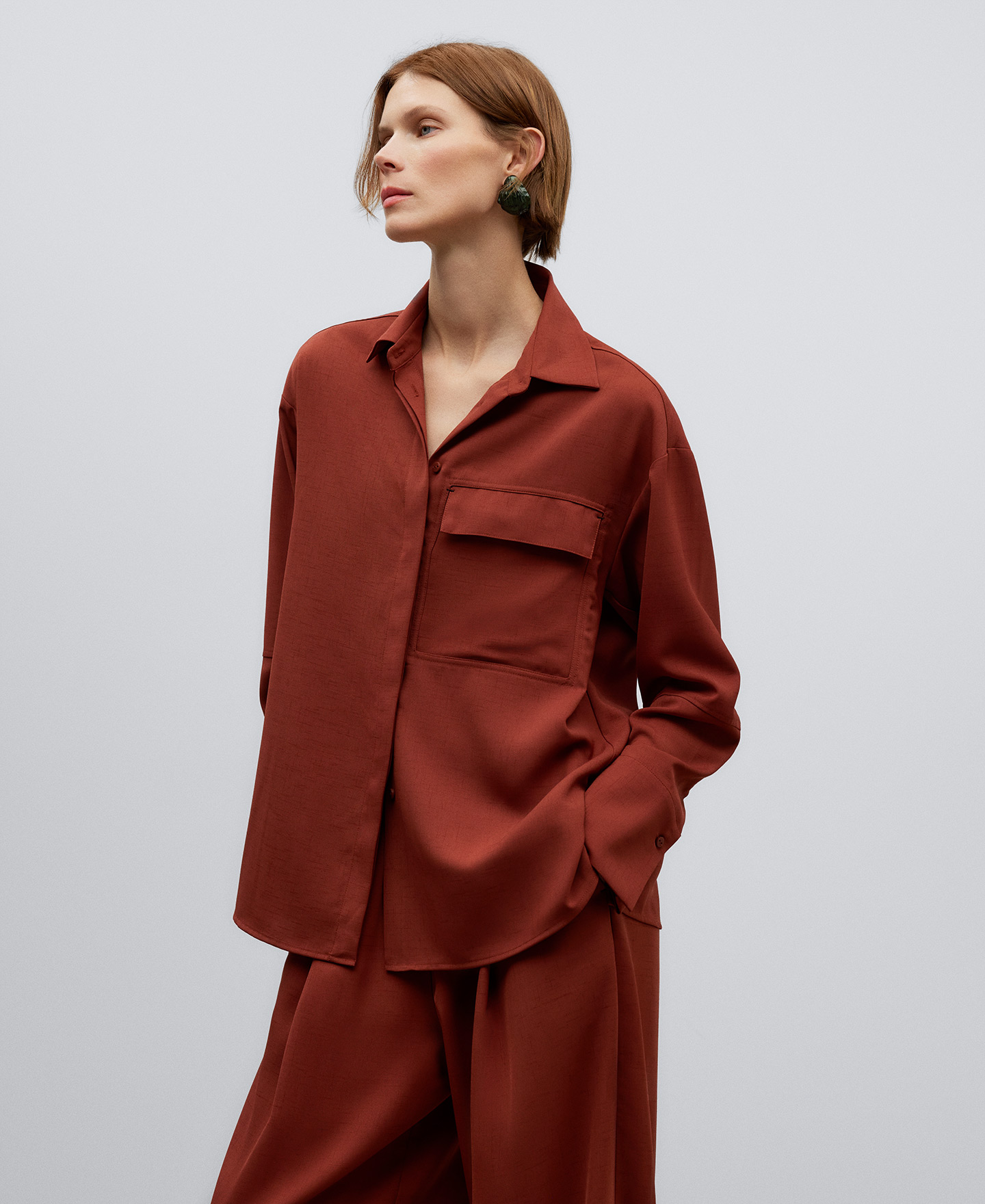 Oversized shirt woman image number 0