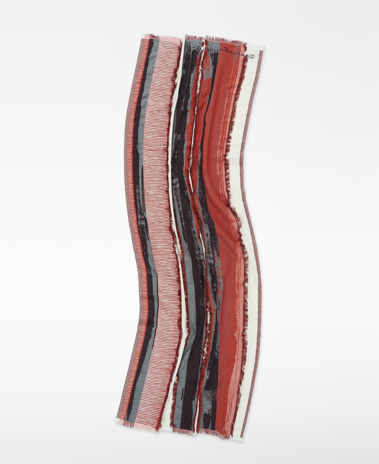 Schal mit Jacquardstreifen aus Bio-Baumwolle image number 1