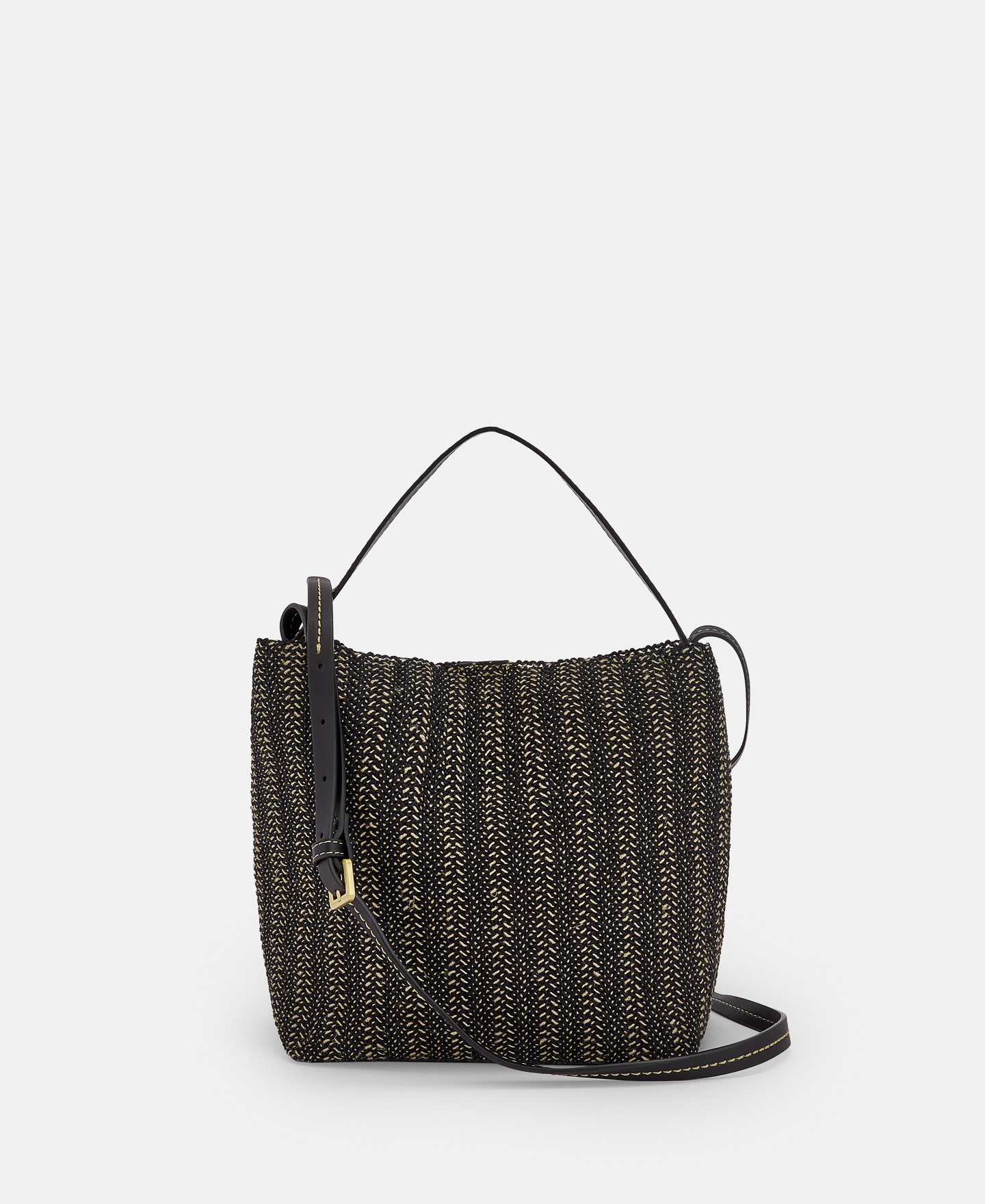 Recycled polyester and jute raffia bag image number 0