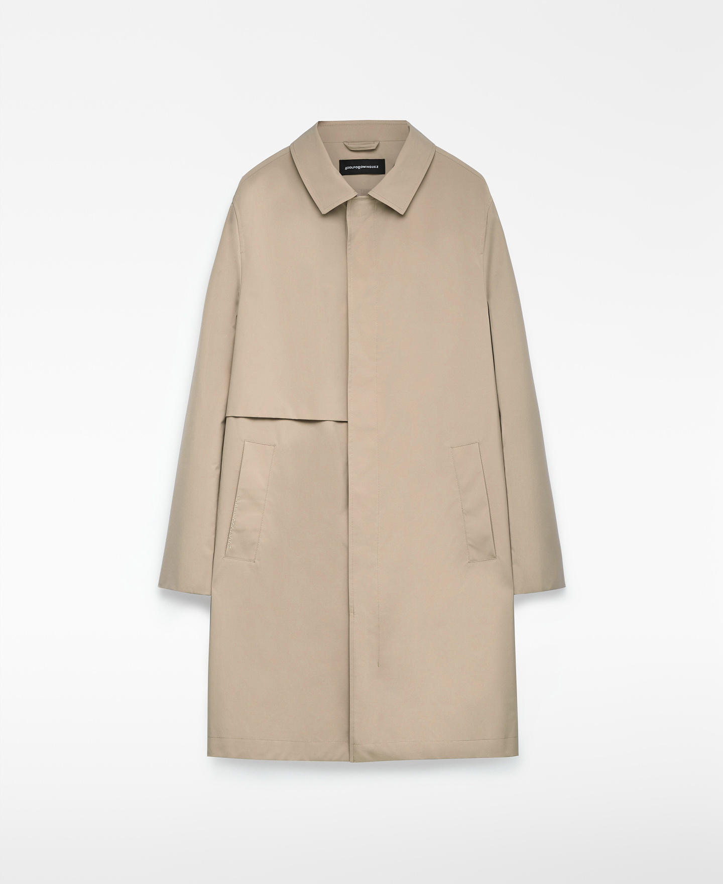 Concealed button-down trench coat man image number 4