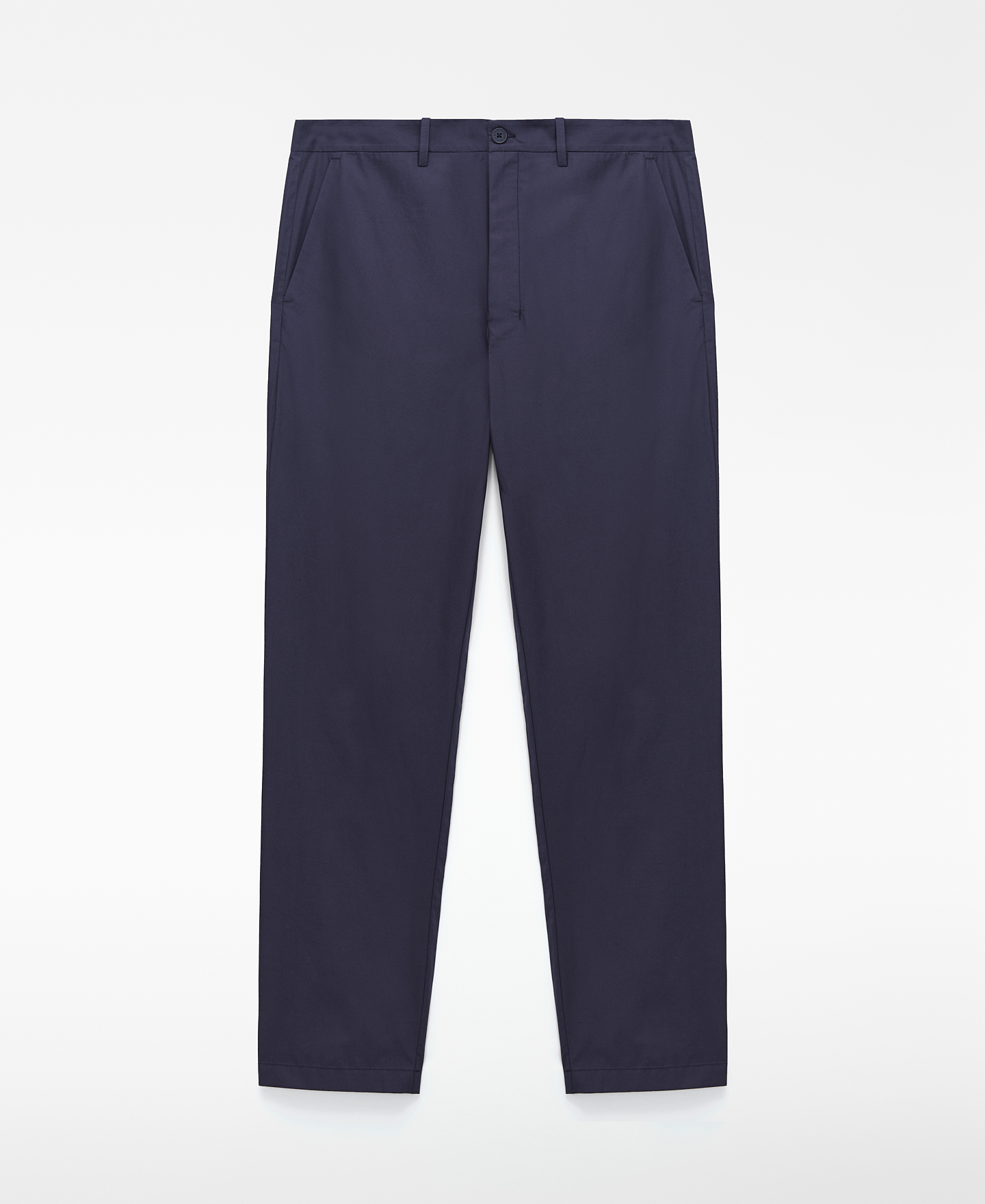 Cotton poplin straight trousers image number 4