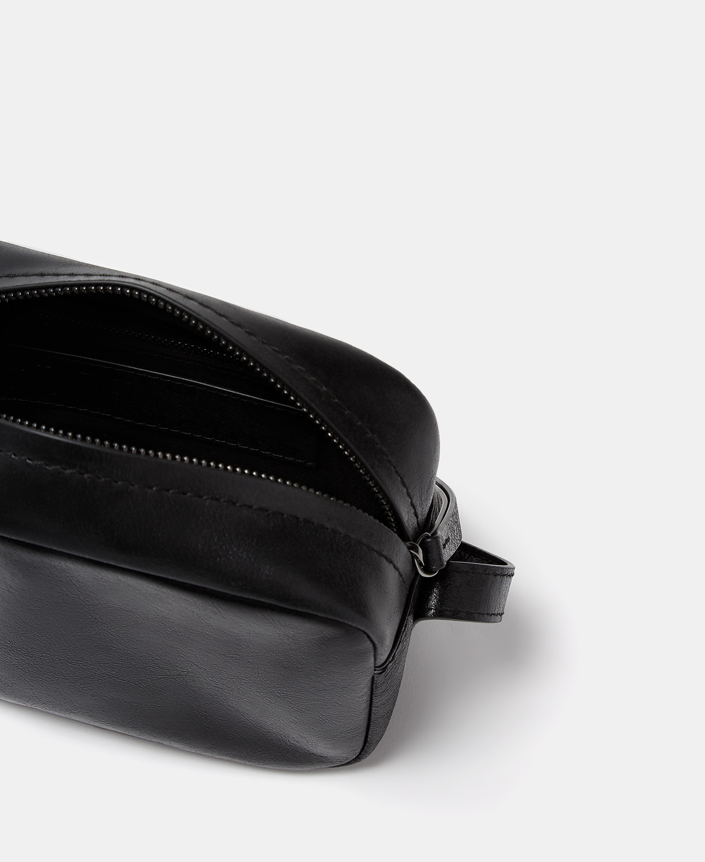 Crackled glossy leather crossbody bag image number 1