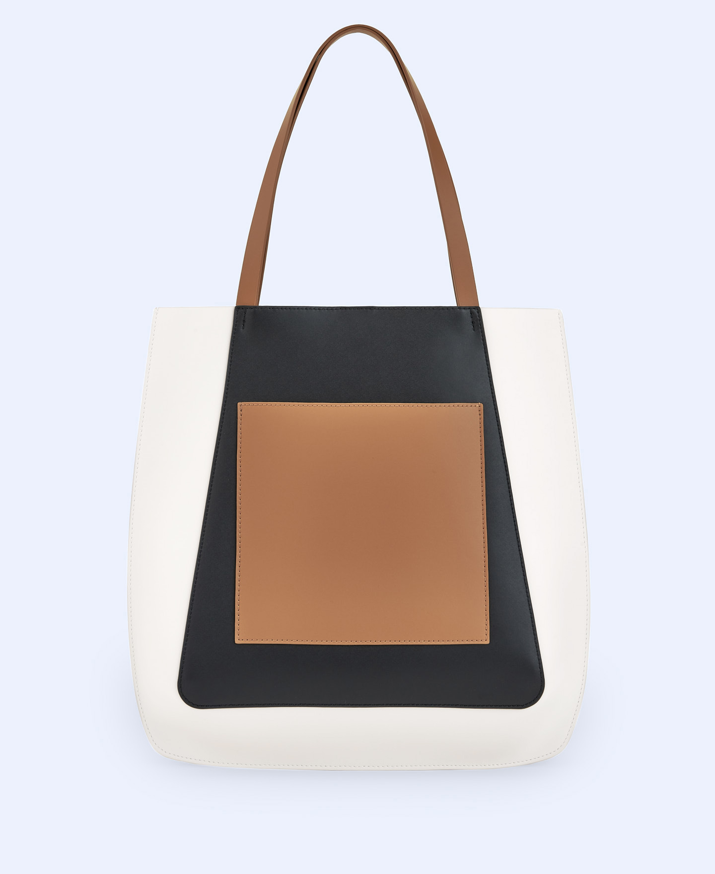 3-colour vachetta leather shopper image number 1