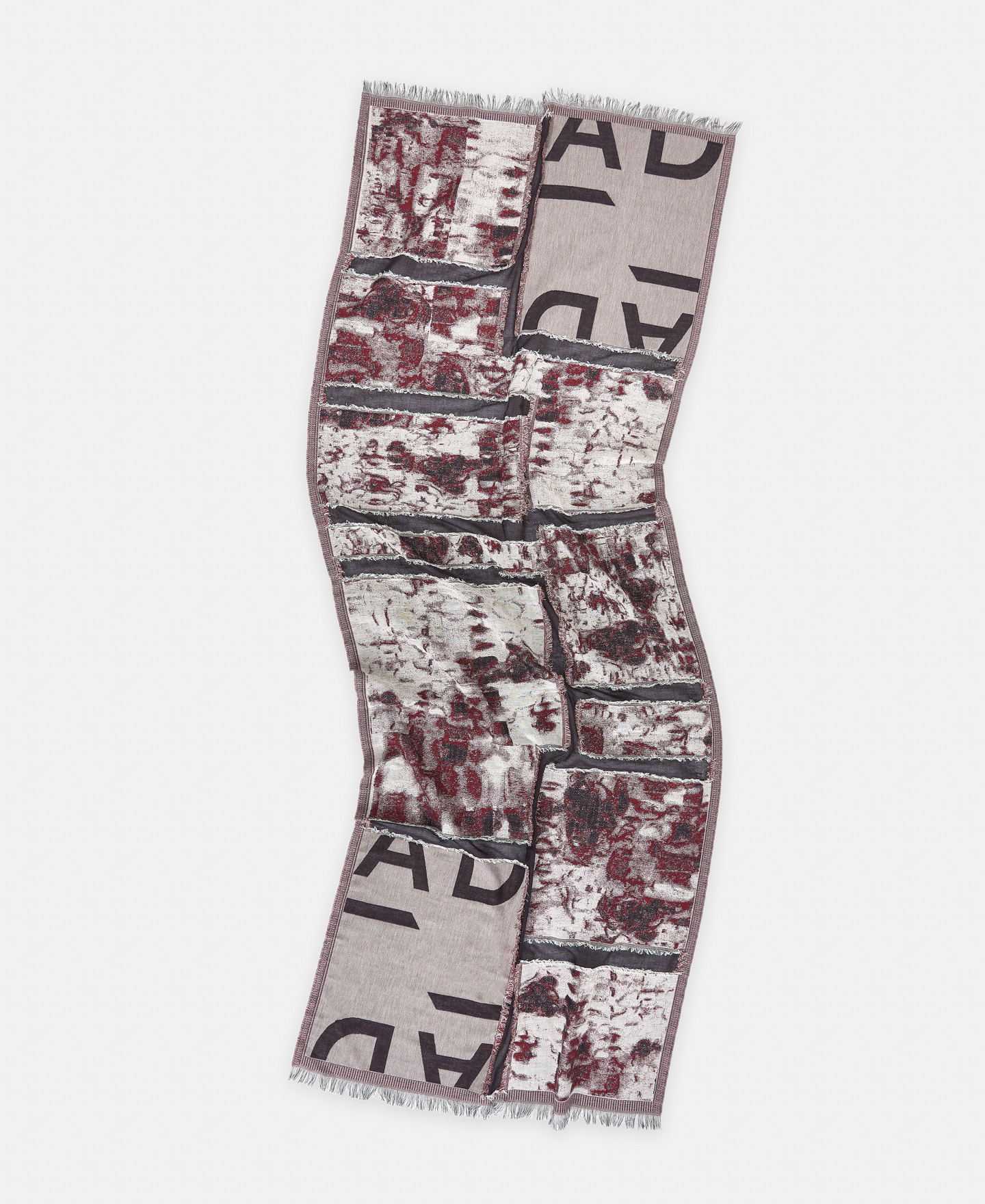 Patchwork shawl in organic cotton image number 1