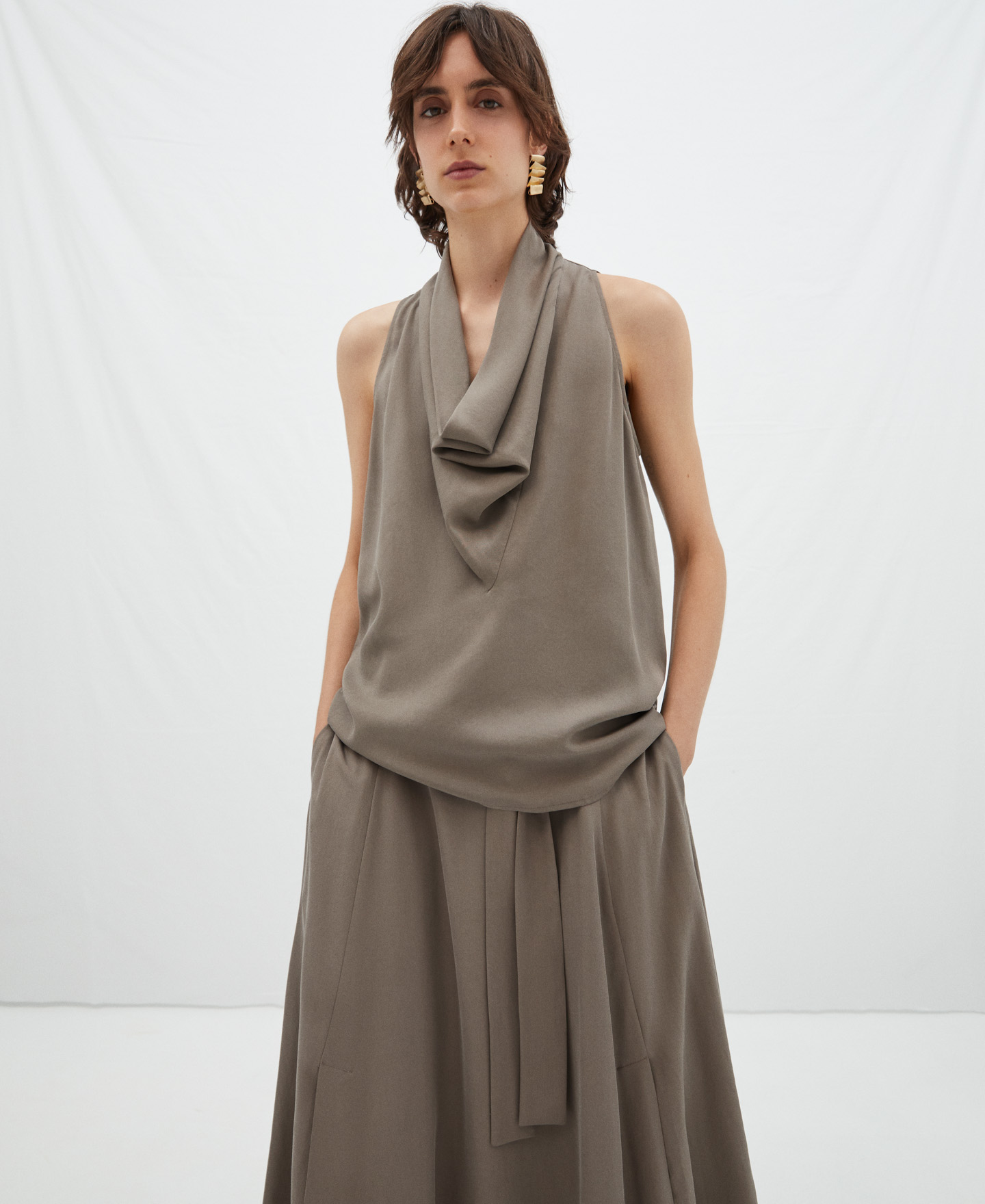 Lyocell halter top image number 0